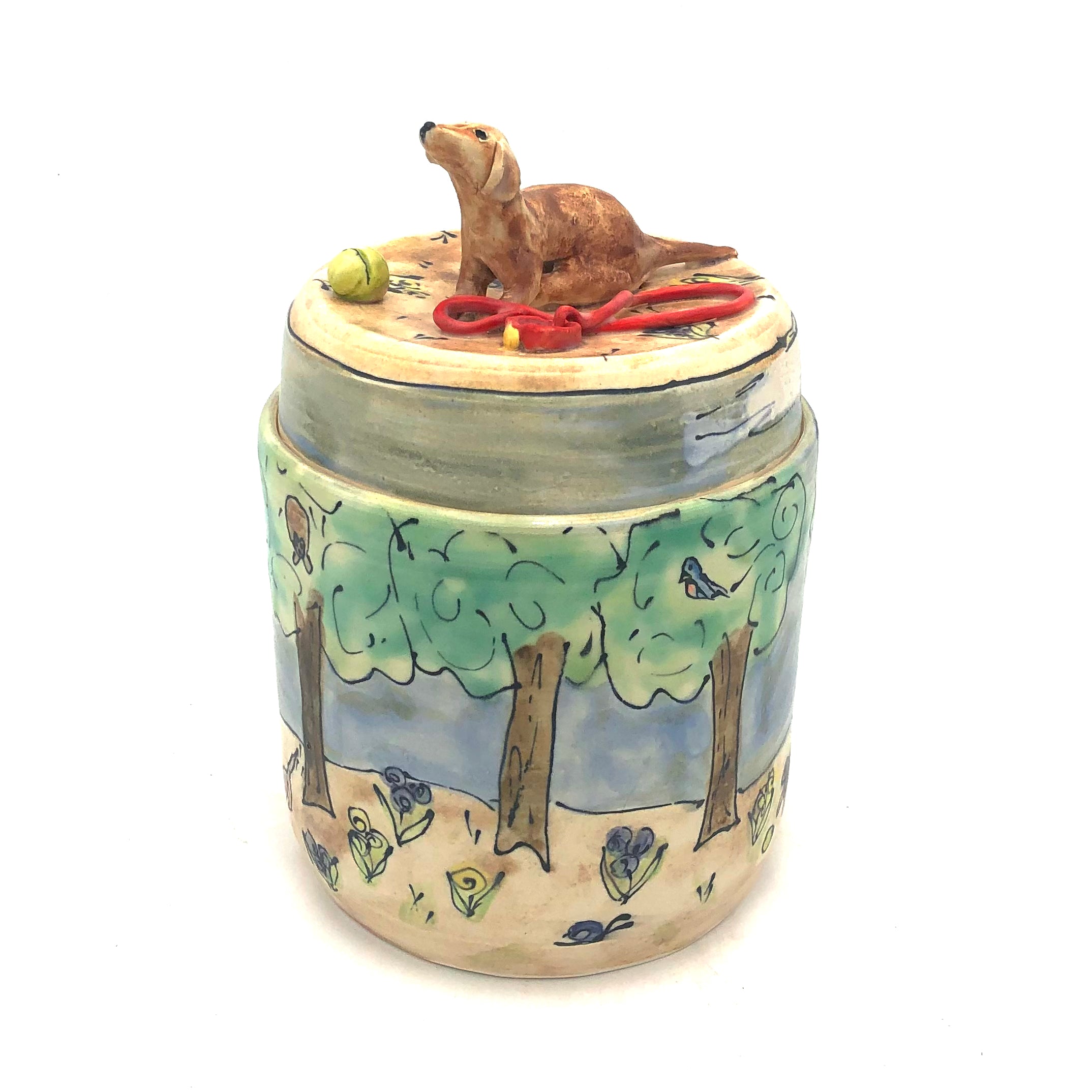 Funny Dog Treat Jar with Playful 'If You Play Ball, I'll Let You Catch It' Quote - Perfect for Pet Training & Dog Lovers' Home Decor #DS1636
