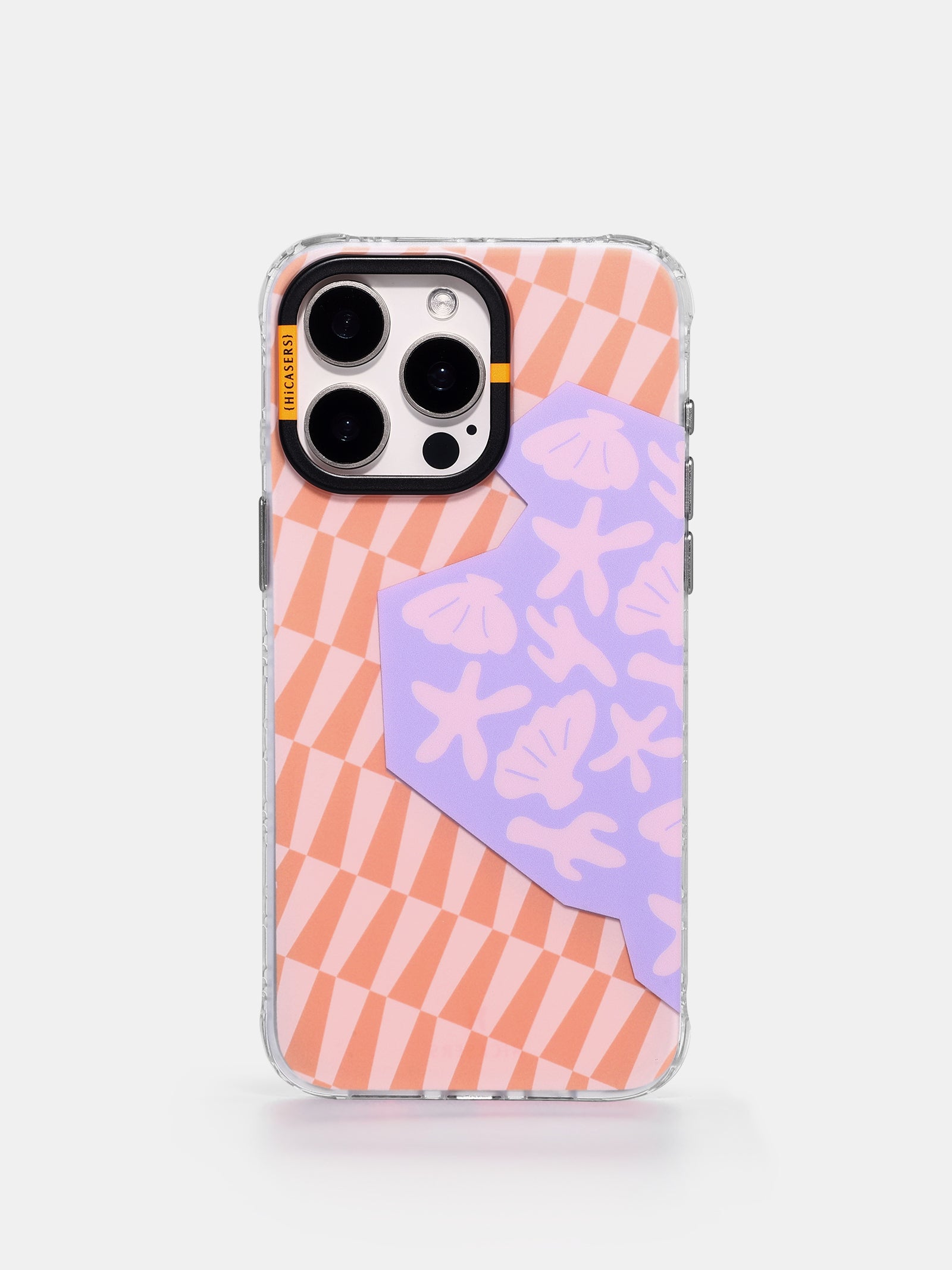 Geometric Mosaic Phone Case for iPhone & Samsung - Stylish Orange Design, Durable Protection | Perfect for Everyday Use, Travel & Gifting