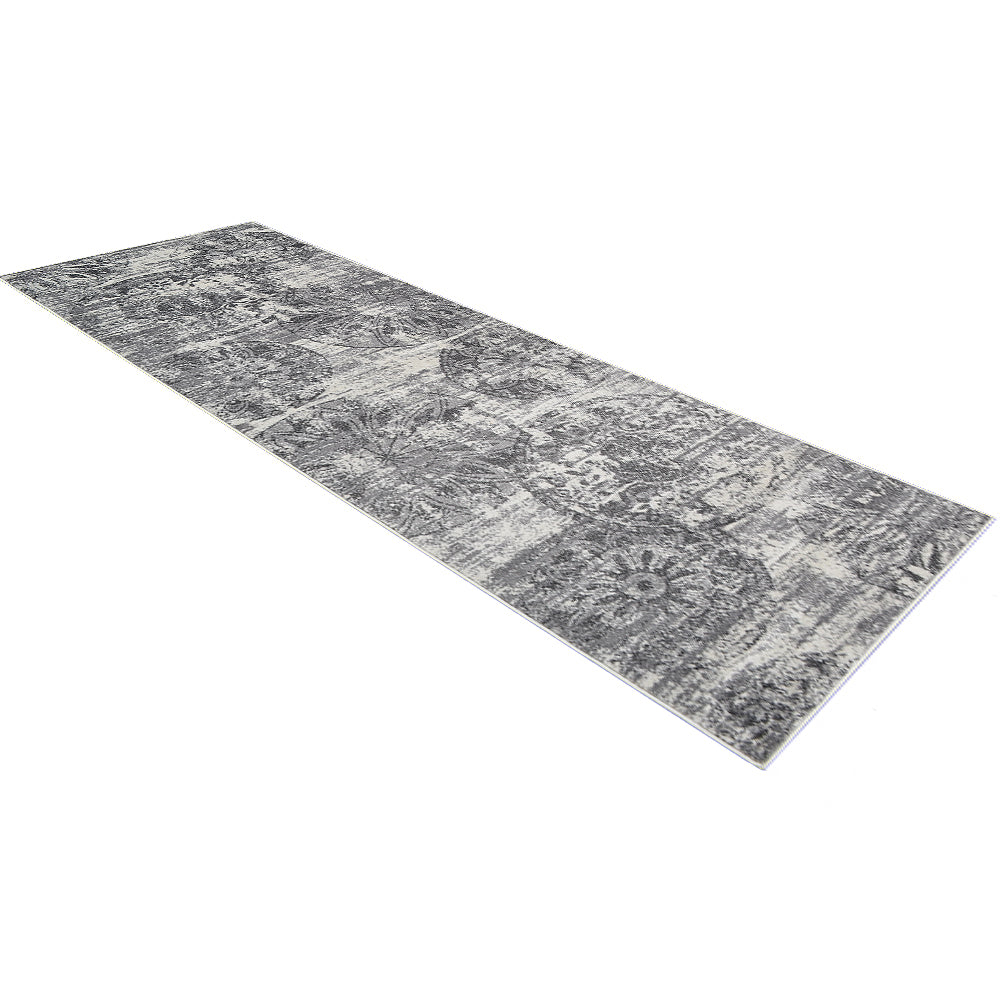Modern Cityscape Machine Woven Area Rug - Non-Slip Living Room Carpet for Home & Office Decor