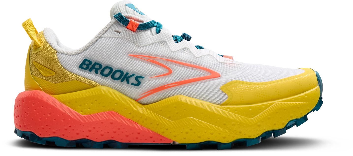Women's Caldera 8 Trail Running Shoes - Lightweight Hiking Sneakers for Women in Bit of Blue/Quince/Flame | Perfect for Outdoor Adventures, Hiking & Trail Running