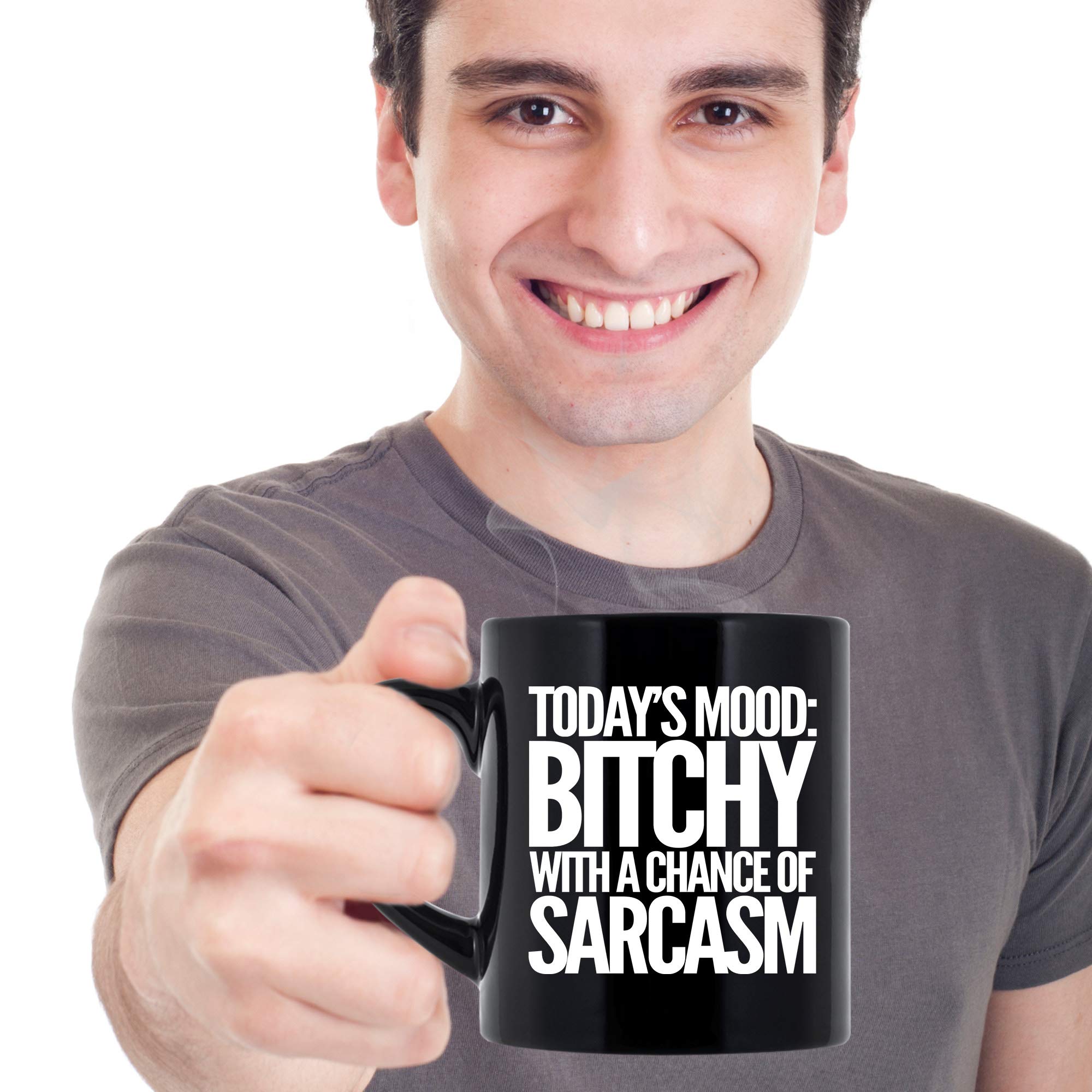 Sarcastic Coffee Mug - Funny 11oz Black Cup for Women & Men | Office & Home Use