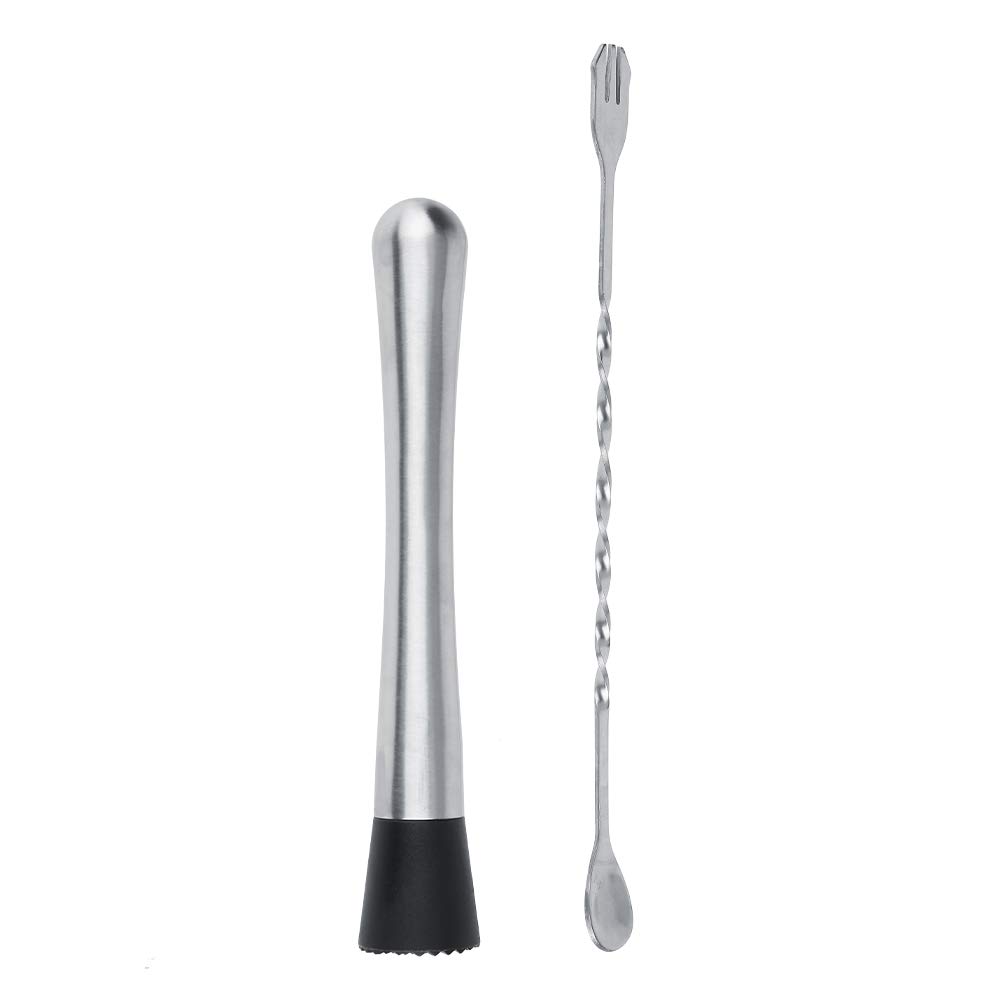 Premium Stainless Steel Fruit Crusher - Multi-Function Bar Tool Set for Mojitos, Margaritas & Cocktails | Durable & Easy to Use | Perfect for Home Bars, Parties & Mixing Fruit-Based Drinks