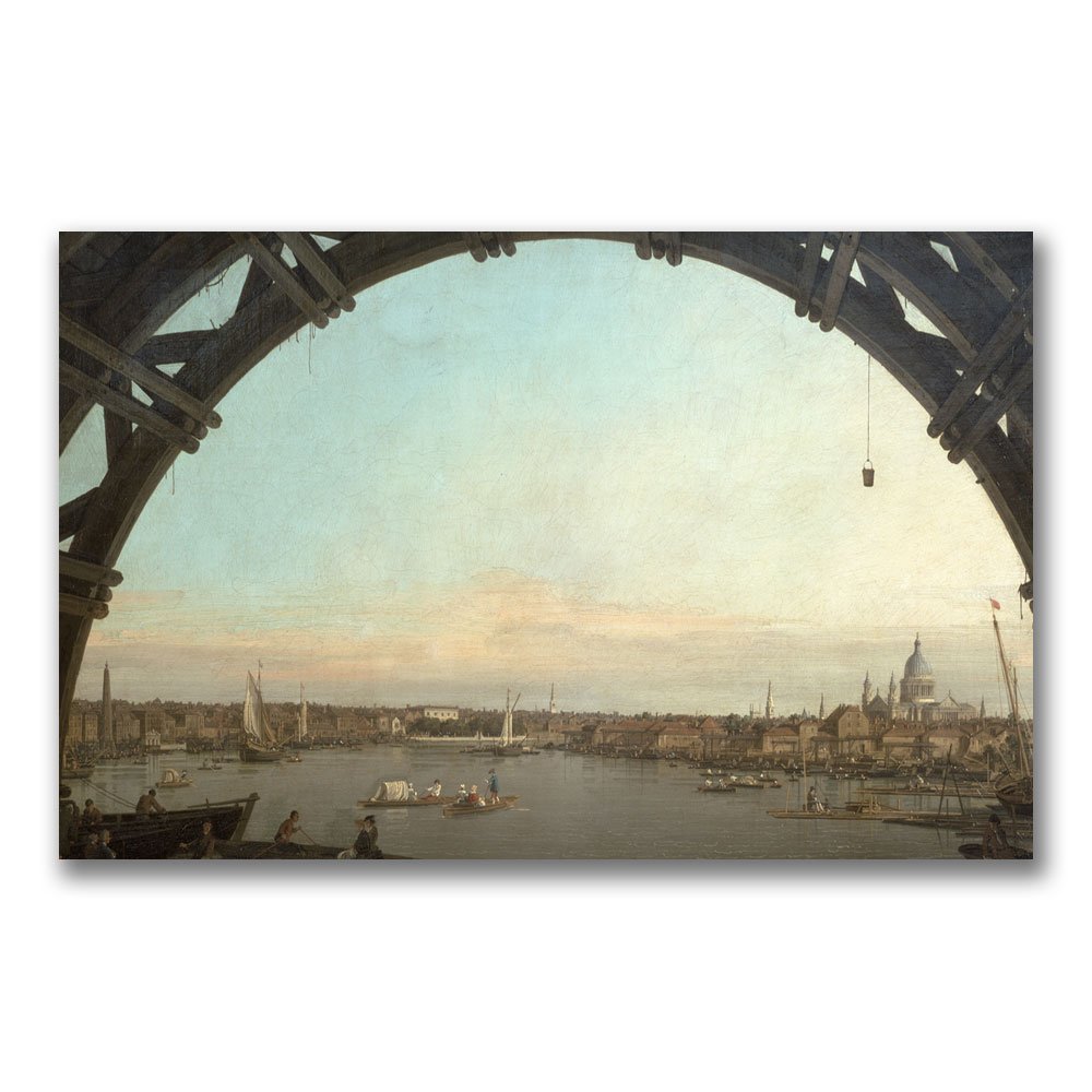 Trademark ART London Westminster Arch Canvas Wall Art by Canatello - 30x47 Inches - Perfect for Living Room, Office & Home Decor