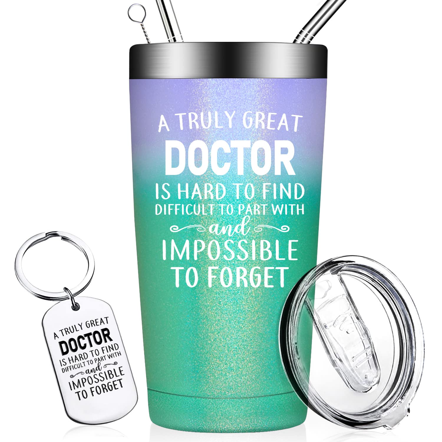 20oz Insulated Tumbler for Women Doctors - Perfect Doctor Appreciation Gift for Graduation, Doctors Day & Medical Professionals - Keeps Drinks Hot/Cold - Ideal for Hospital Shifts, Clinics & Office Use
