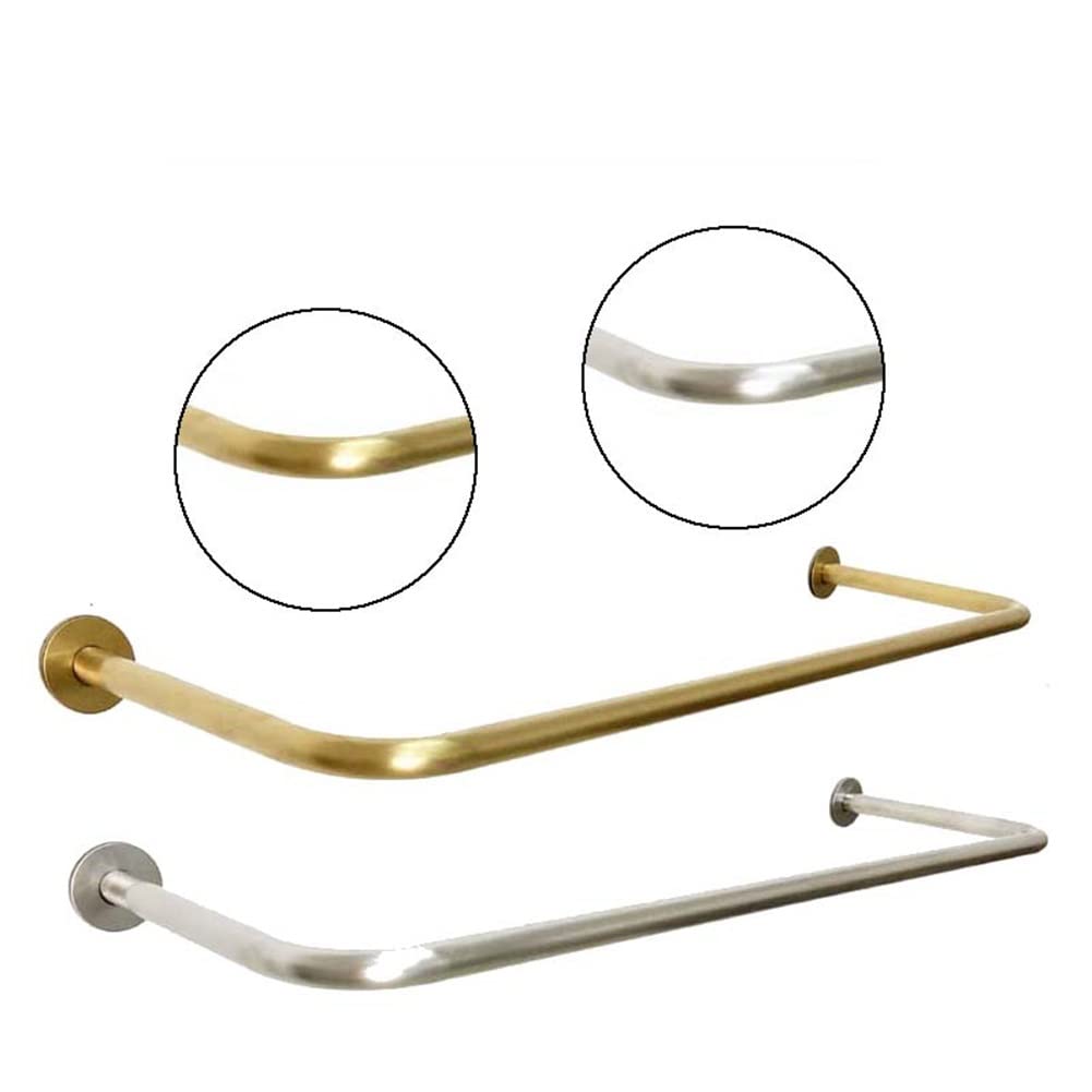 Stainless Steel Wall-Mounted Clothing Rack - 120x28cm Silver Garment Display Stand for Retail Stores & Boutiques | Perfect for Mall Shops, Clothing Stores and Fashion Boutique Displays