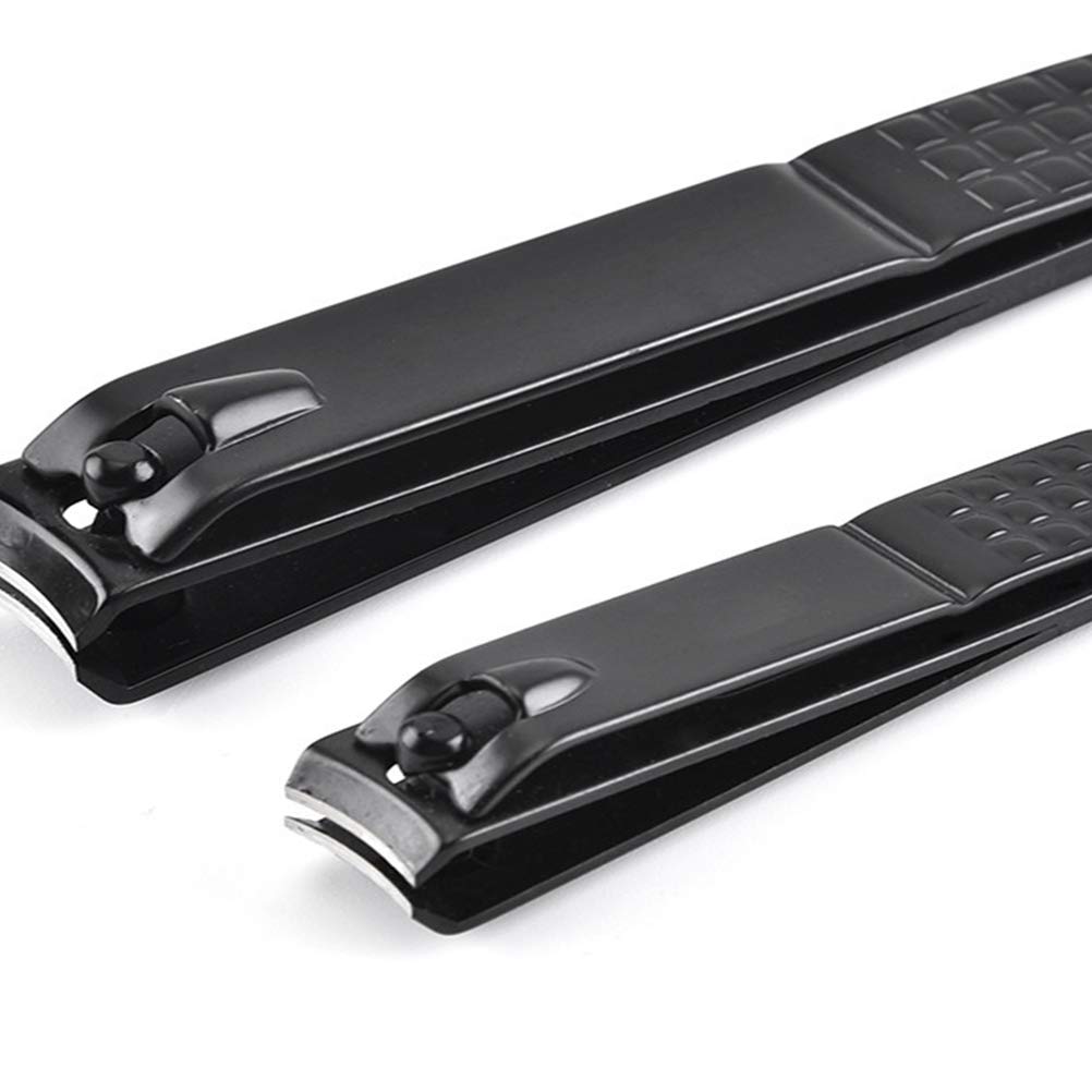 Artibetter Professional Nail Clipper Set - Durable Stainless Steel Nail Cutter & Trimmer for Men & Women (Black) | Perfect for Home, Travel & Salon Use