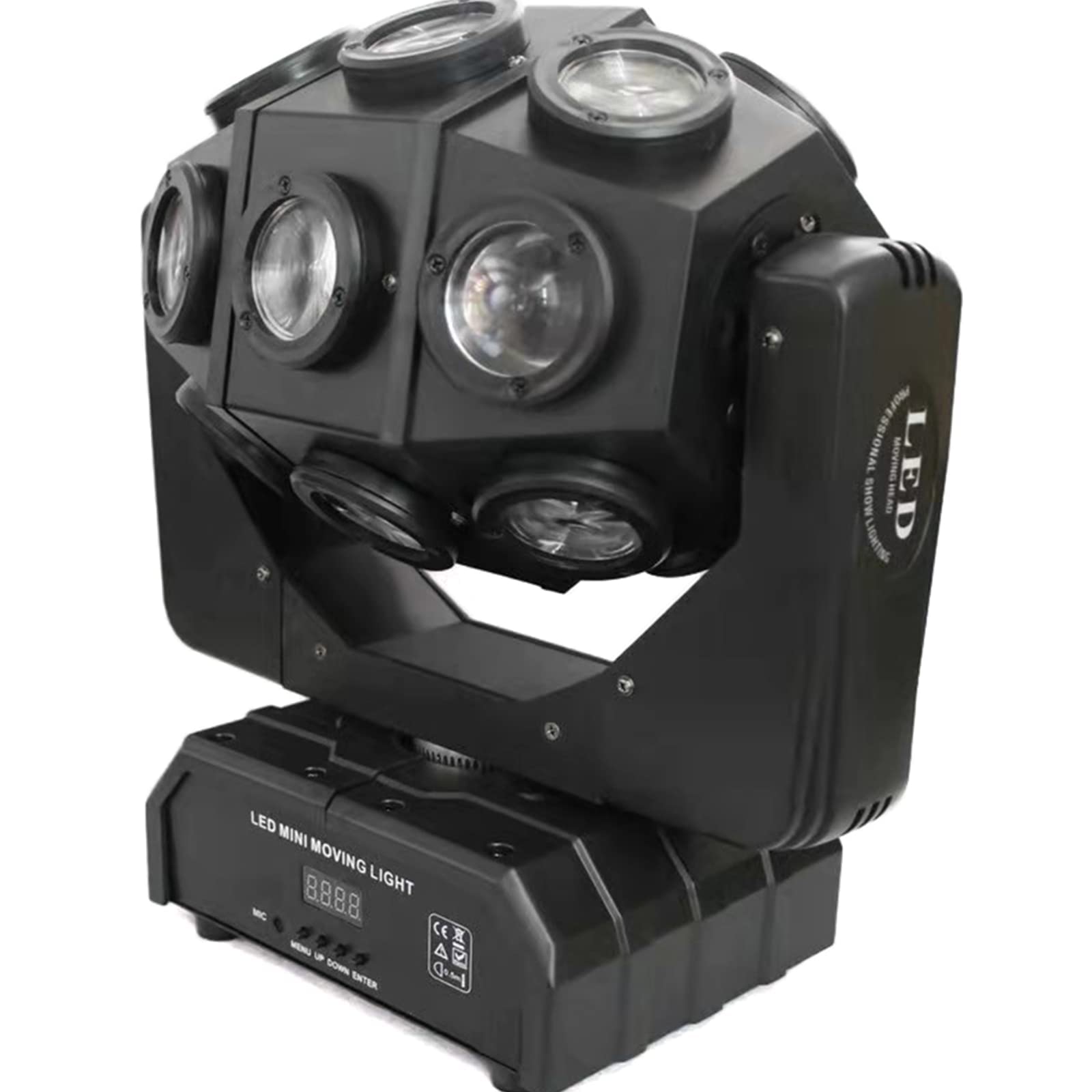 Professional 18-LED RGBW DMX512 DJ Stage Lighting - Sound Activated Rotating Beam & Uplighting for Events, Weddings, KTV, Disco Parties | Perfect for Clubs, Festivals & Nightlife Entertainment