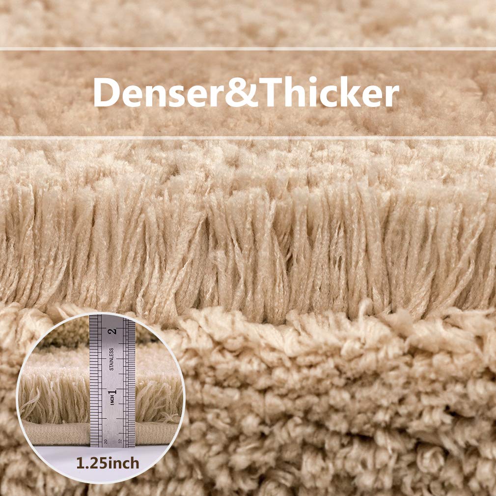 Non-Slip Ultra Soft Absorbent Bath Mat - Fluffy Microfiber Bathroom Rug (16