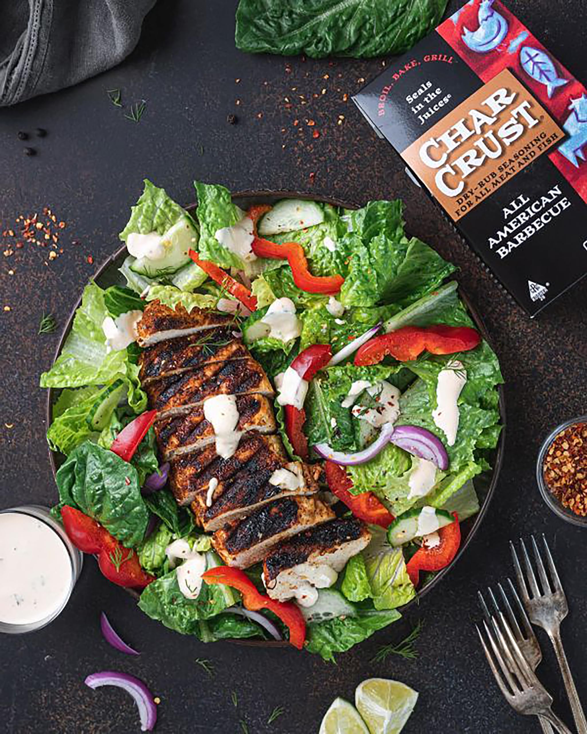 Char Crust Dry-Rub Seasoning - All American BBQ Spice Blend - 4oz (Pack of 6) - Perfect for Grilling, Smoking & Roasting Meats - Ideal for Backyard BBQs, Tailgating & Family Cookouts