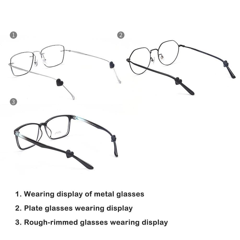 YXRRVING 1 Pair Silicone Eyeglass Nose Pads & Temple Tips - Non-Slip Comfort for Sports Glasses, Reading Glasses & Sunglasses - Perfect for Running, Cycling & Outdoor Activities