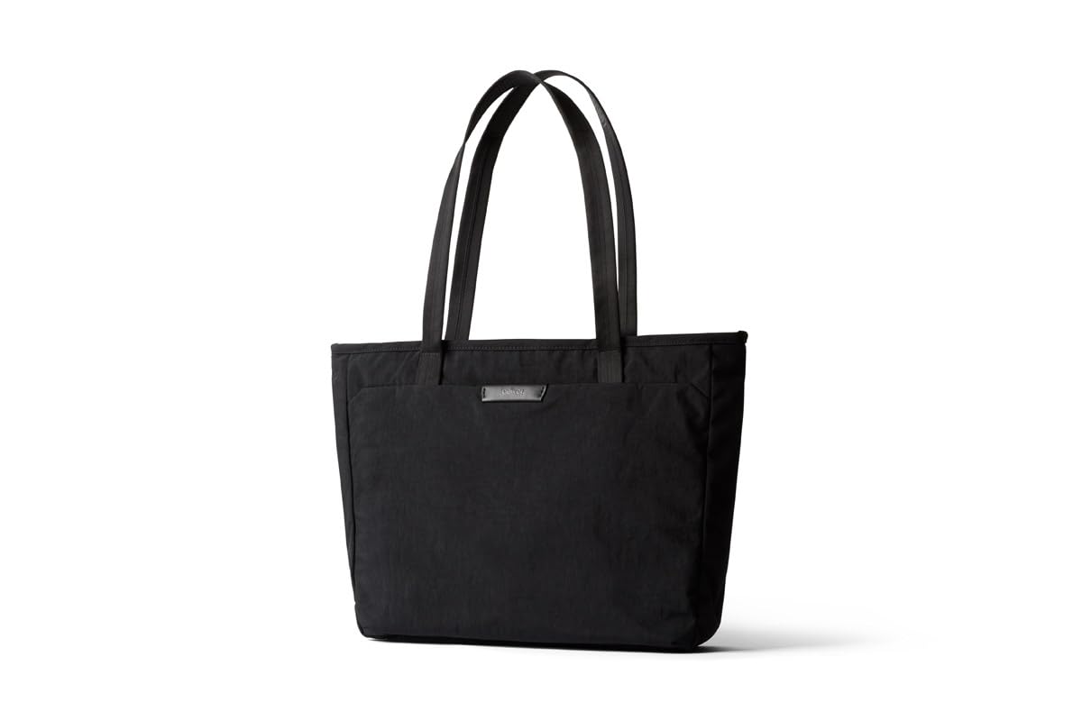 Bellroy Tokyo Tote Compact 12L Laptop Bag - Waterproof Nylon Tote for Work & Travel - Lightweight & Durable Raven Black Shoulder Bag for Women & Men - Perfect for Office, Commute & Weekend Getaways