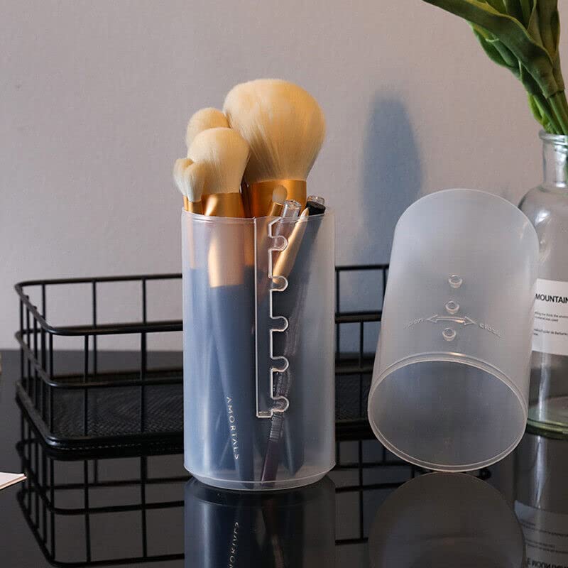 AKADO Retractable Makeup Brush Holder Organizer - Travel Case for Vanity & Makeup Artist Brushes Storage (Empty) - Perfect for Home, Salon & On-the-Go Beauty Essentials