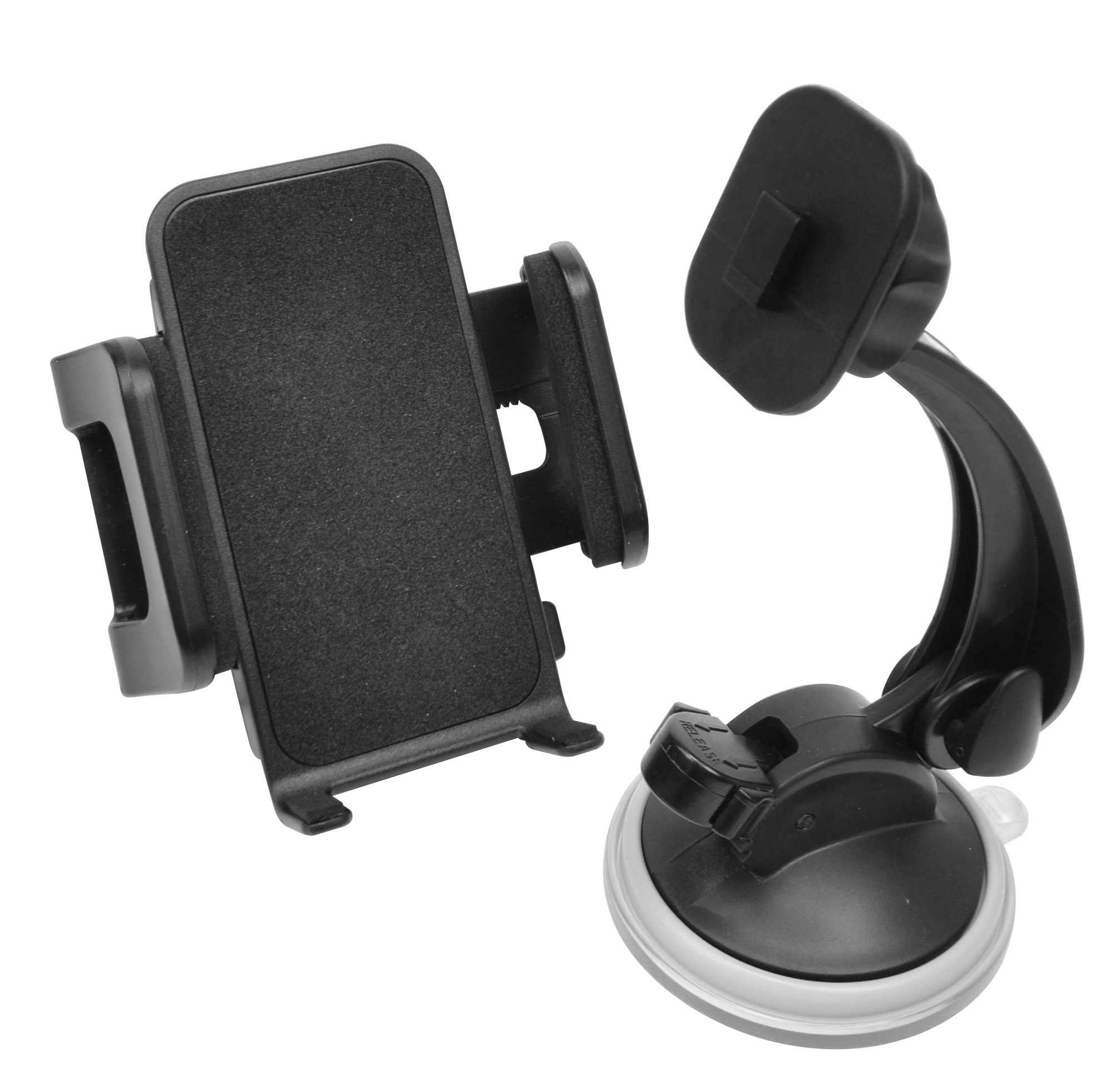 GOXT 23440 Phone Holder with Collapsible Mount - Universal Car Dashboard & Desk Stand for iPhone, Samsung, Smartphones