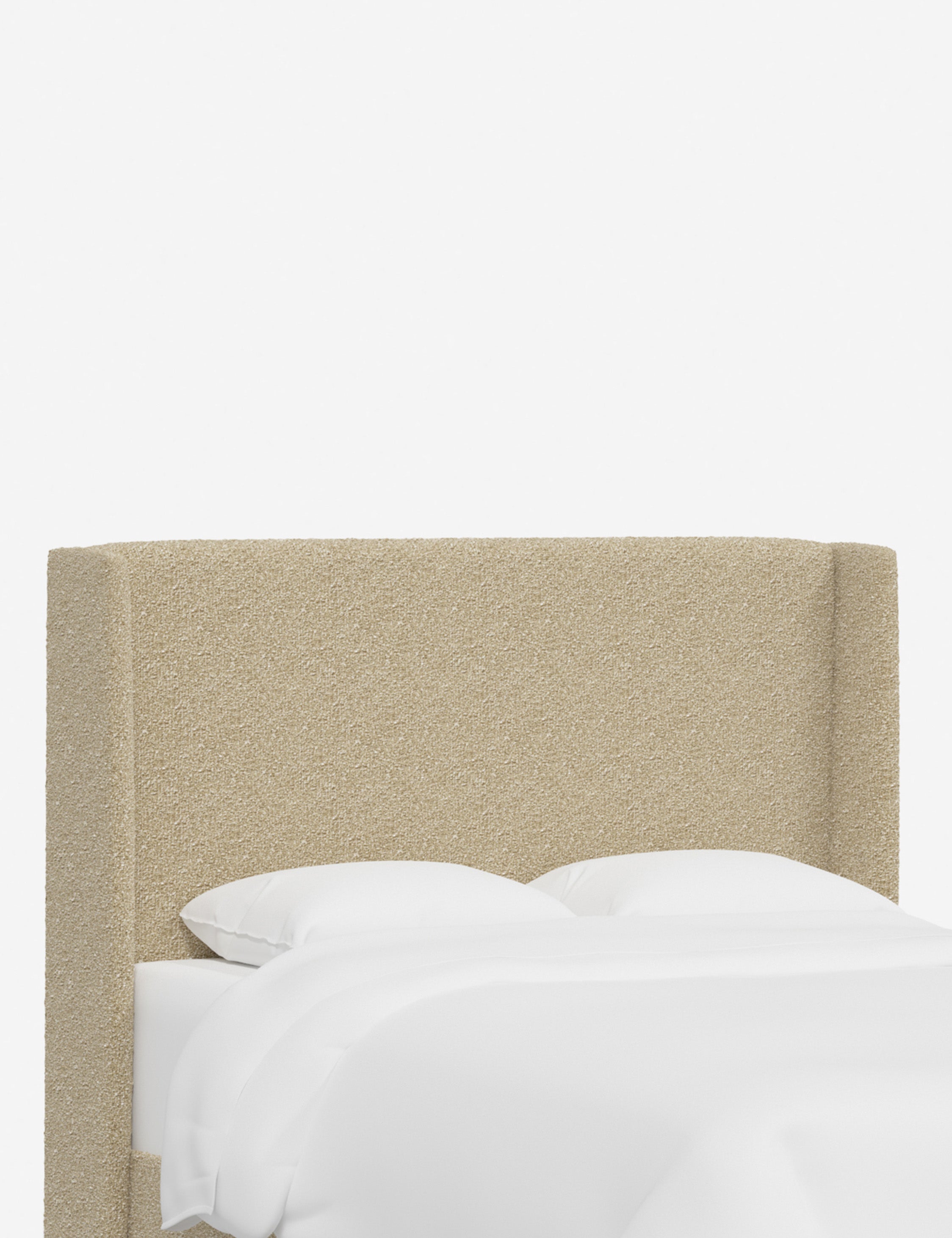 Adara Upholstered Headboard - Queen Size Bed Frame Headboard with Nailhead Trim - Perfect for Master Bedroom, Guest Room & Home Decor