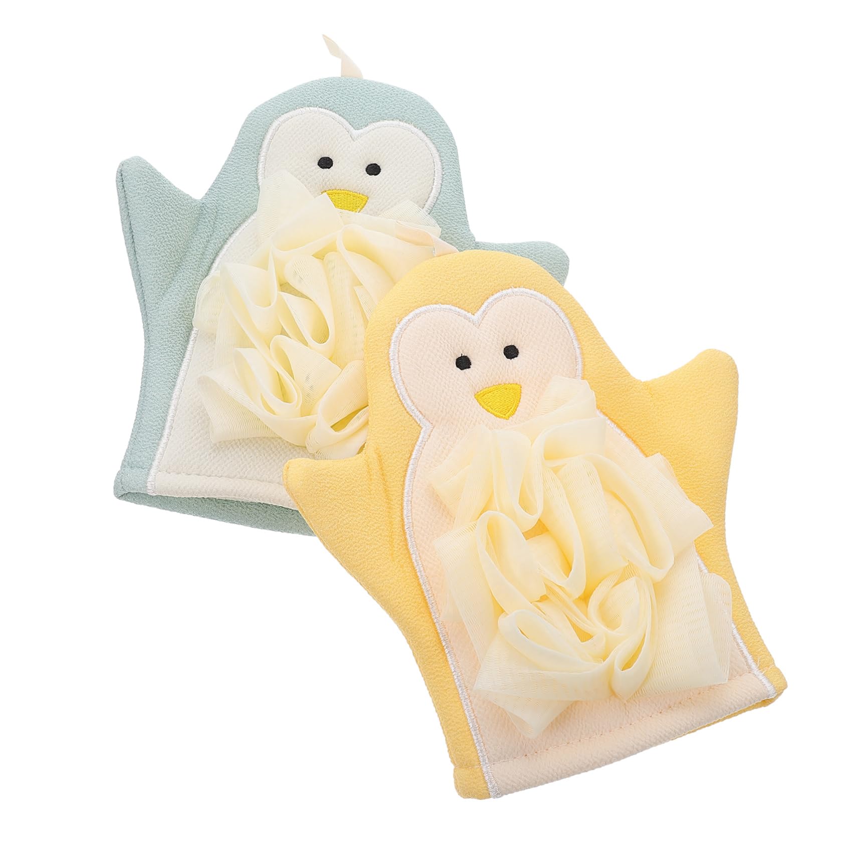 Beautifu 2-Pack Exfoliating Shower Gloves for Self Tanner Application - Body Scrub & Skin Cleansing Mitts - Perfect for Spa Day, Tanning Routine & Gentle Exfoliation