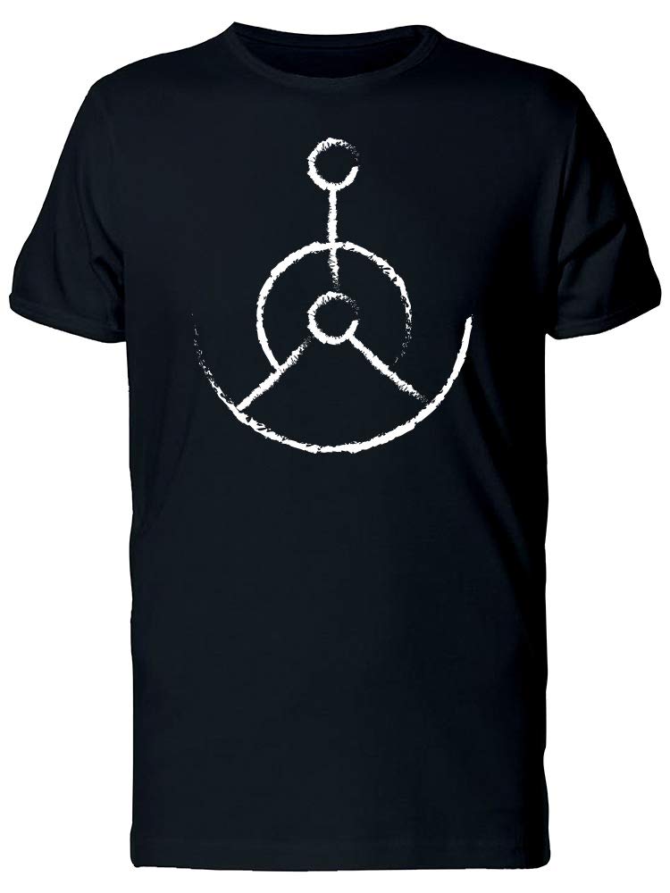 Nautical Anchor Chalk Sketch T-Shirt for Men - Casual Graphic Tee for Beach, Summer & Everyday Wear