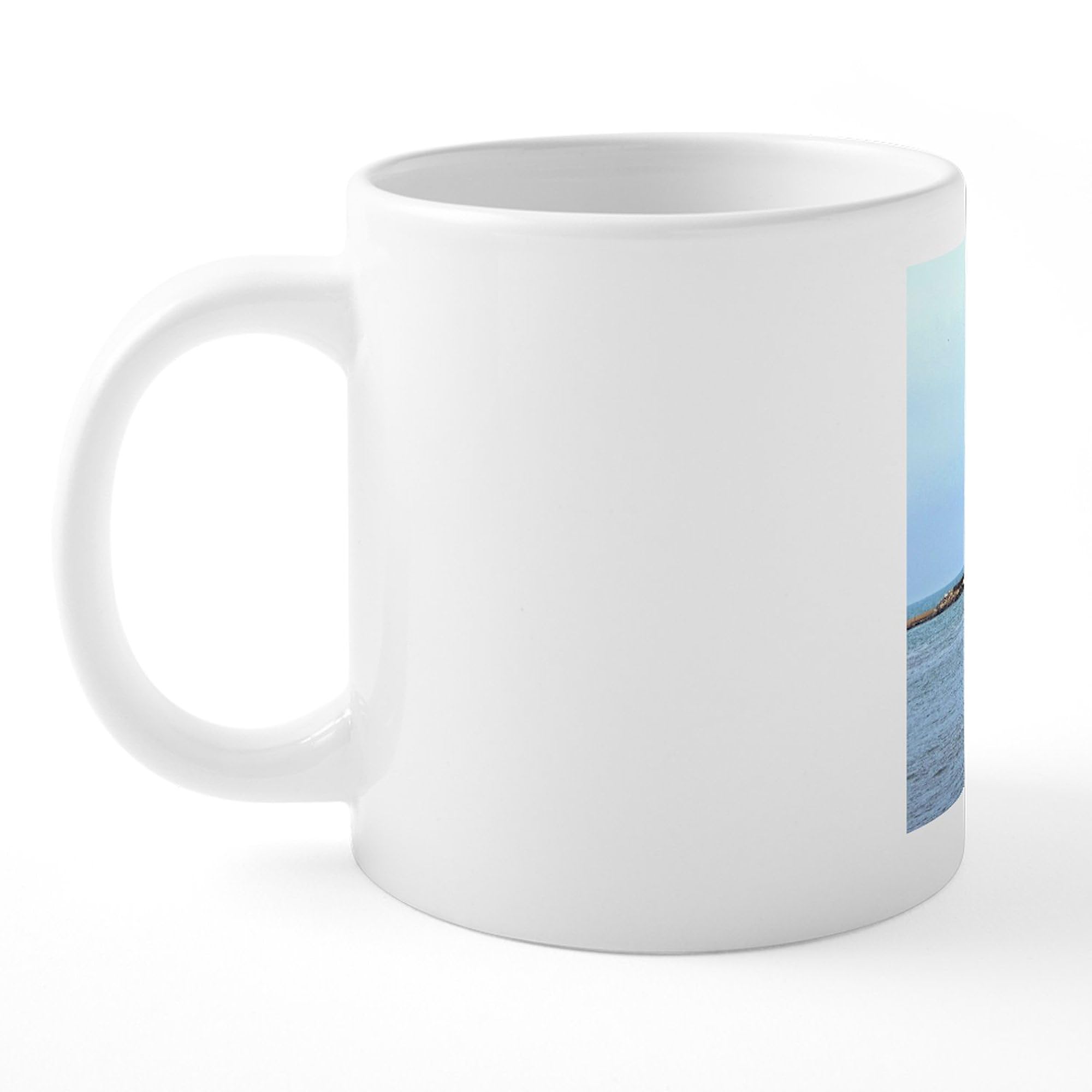 Michigan City Lighthouse 20 oz Ceramic Coffee Mug - Large Insulated Travel Cup for Hot & Cold Drinks - Perfect for Home, Office, Camping and Gifts