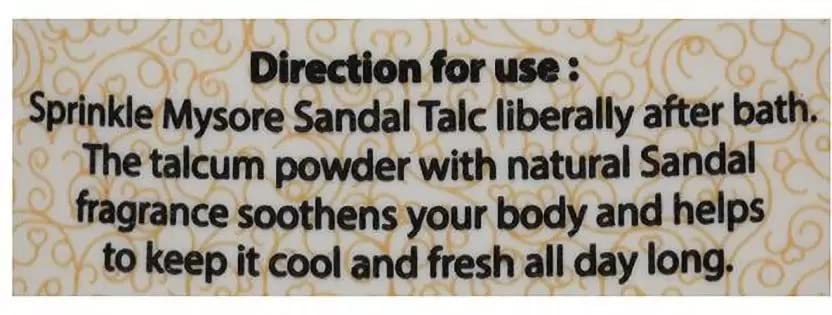 Buy Mysore Sandal Talc - 300g Bottle | Pure Sandalwood Powder for Skin Care & Aromatherapy | Perfect for Daily Use, Baby Care & Relaxation