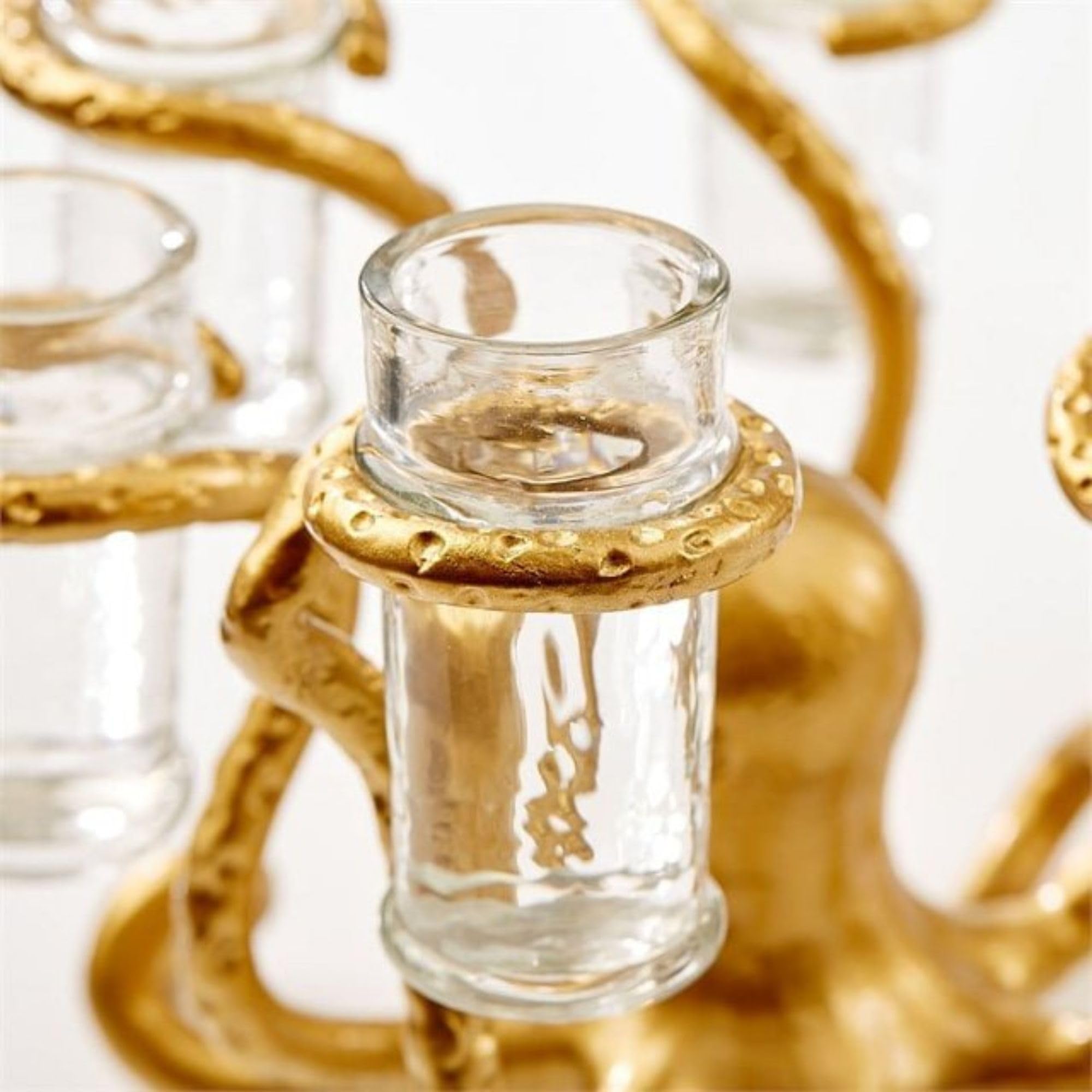 Tozai Home Octopus Design Glass Holder Set with 6 Shot Glasses - Unique Barware for Cocktail Parties, Home Decor & Gift Ideas