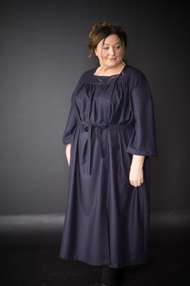 Merchant & Mills Omilie Dress - Sizes 18 to 28 | Vintage-Inspired Cotton Dress for Women | Perfect for Casual Wear, Office Outfits & Special Occasions