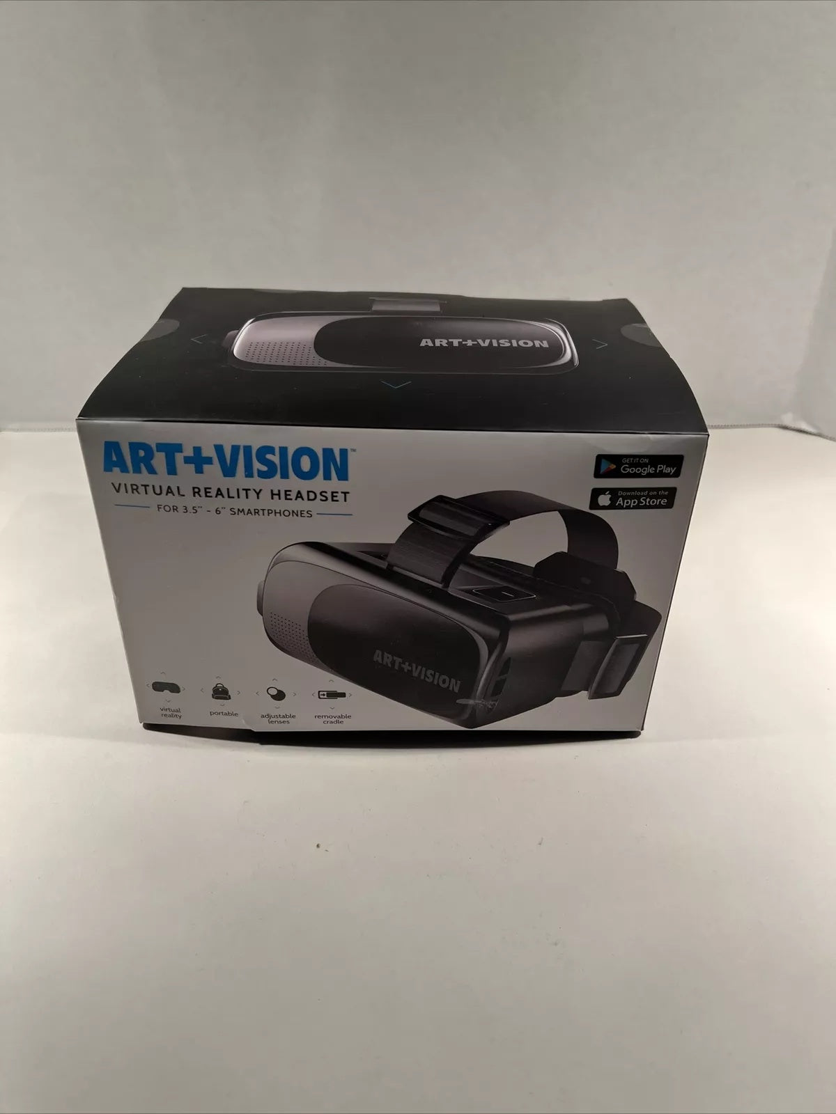 ART + VISION Virtual Reality Headset for 3.5-6 Inch Smartphones - Immersive VR Gaming & Movie Watching Experience