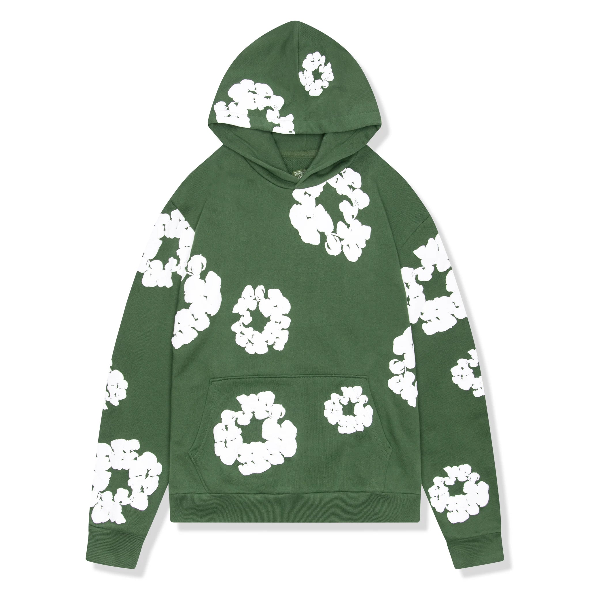 Denim Tears Cotton Wreath Green Hoodie - Streetwear Fashion for Men & Women | Perfect for Casual Wear, Urban Outfits & Hip-Hop Style