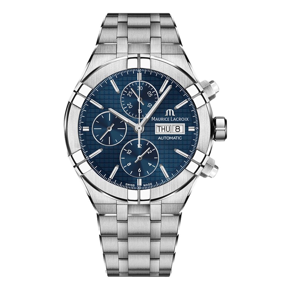 AIKON Automatic Chronograph Blue Men's Watch - Luxury Swiss Made Timepiece for Business, Casual & Formal Occasions