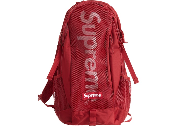 Supreme Backpack (SS20) - Waterproof Laptop Backpack for Men & Women, Blue & Red Design - Perfect for School, Travel, and Outdoor Adventures