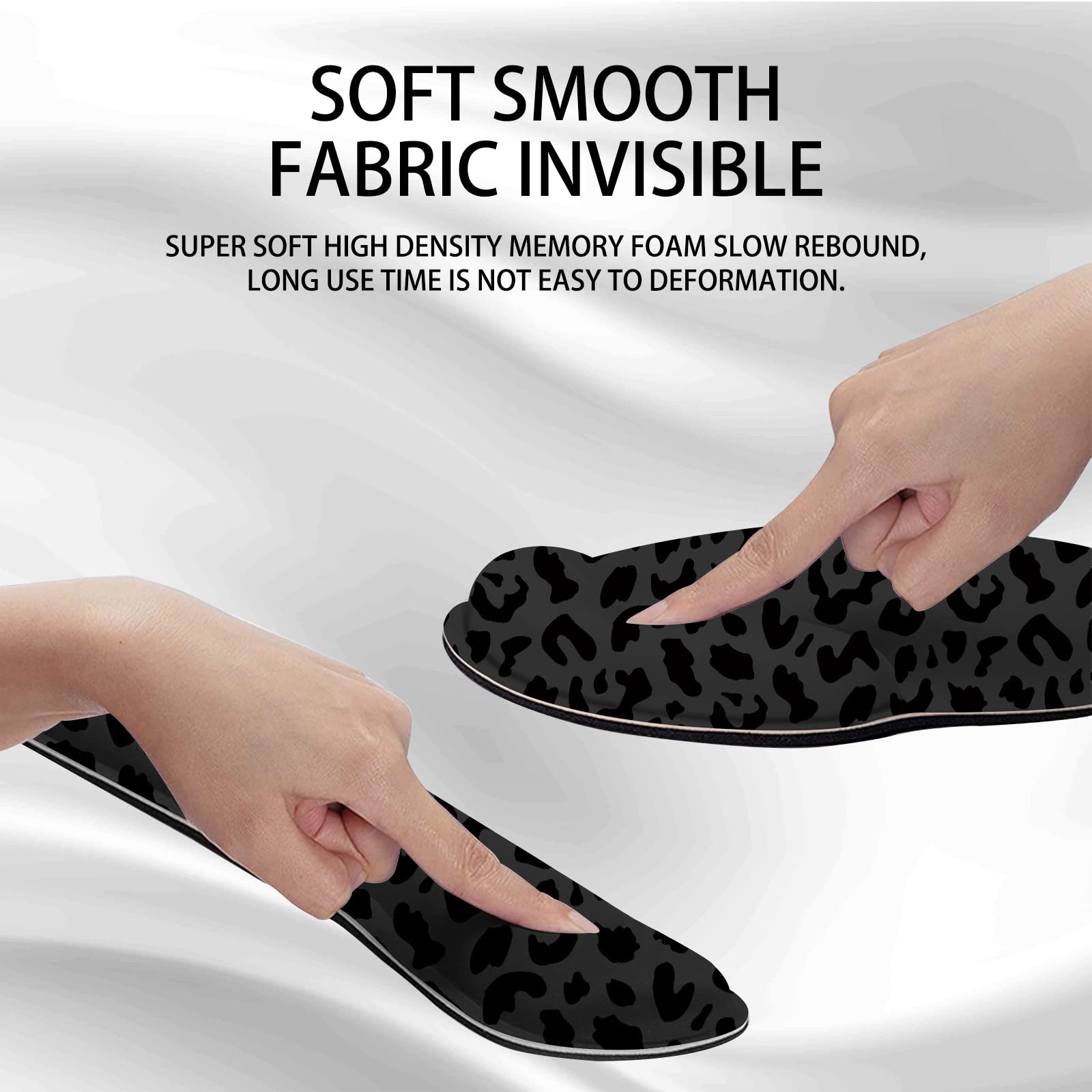 2Pcs Ergonomic Keyboard & Mouse Wrist Rest Set - Memory Foam Support with Non-Slip Base for Office & Gaming (Western Black Purple Leopard Cheetah Pattern) | Perfect for Long Computer Work, Typing & PC Gaming Comfort
