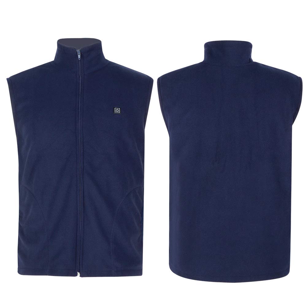 Pwshymi USB Heated Vest for Men - 3 Heat Settings, Electric Warming Sleeveless Jacket - Perfect for Winter Fishing, Hunting & Outdoor Activities