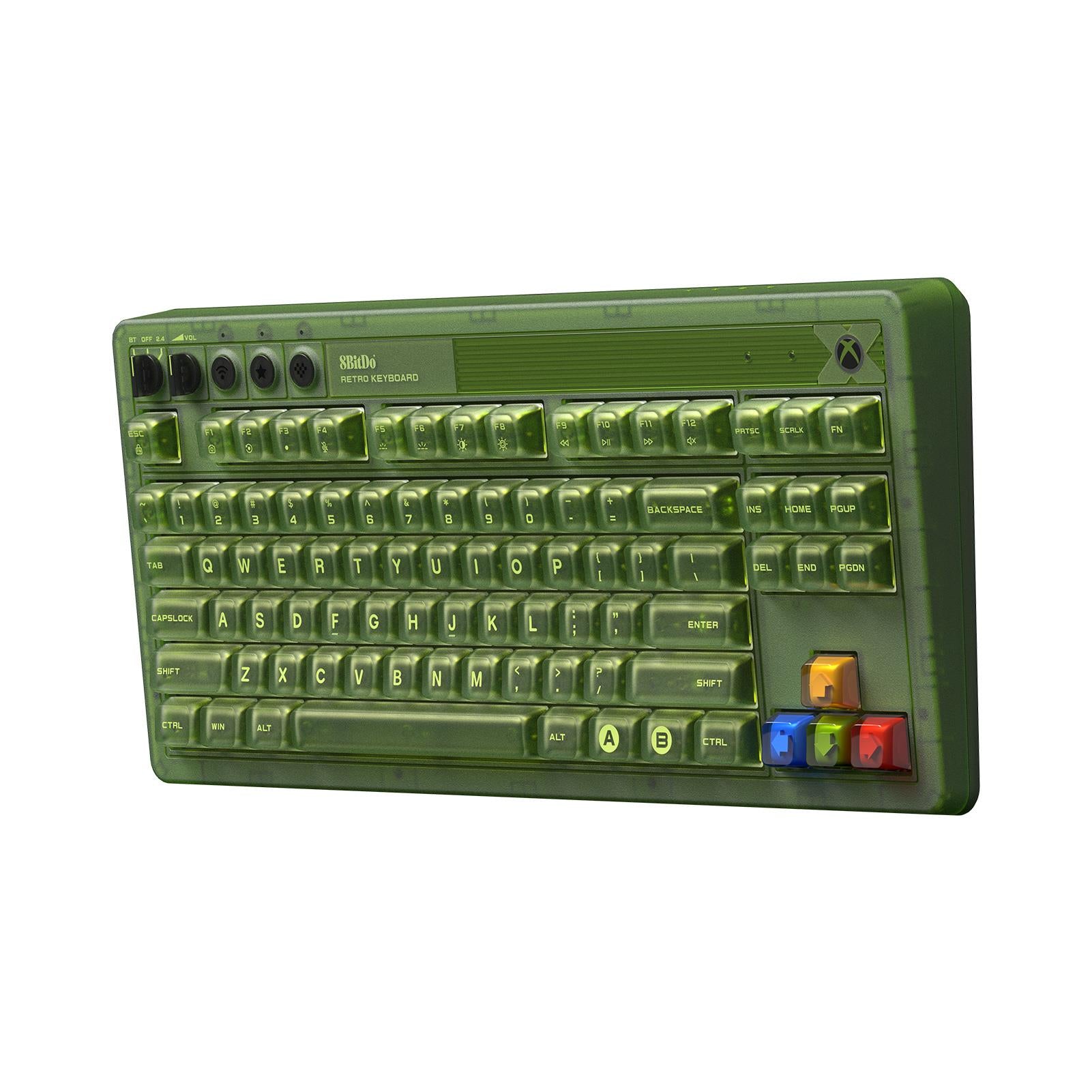 8Bitdo Retro 87 Mechanical Keyboard for Xbox - Wireless Bluetooth Gaming Keyboard with RGB Backlit, N-Key Rollover - Perfect for Retro Gaming & PC Gaming Setup