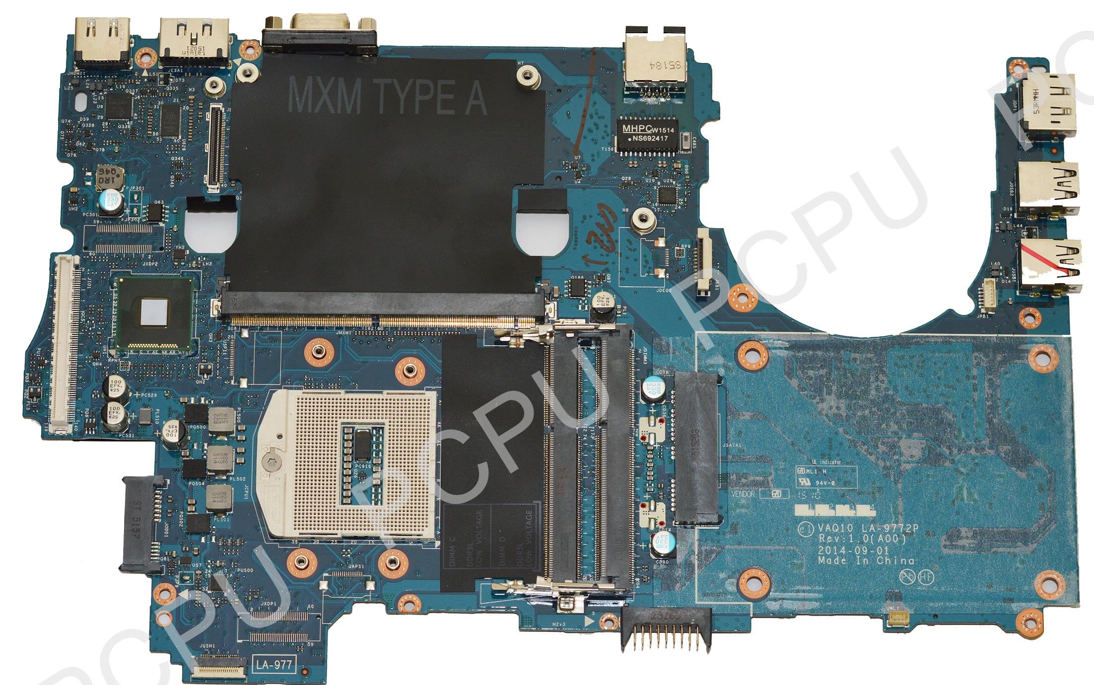 Original Motherboard for Dell Precision M4800 Laptop - C3V2K System Board FCPGA946 (Without CPU) | Replacement Part for Repair & Upgrades | Compatible with Workstations & High-Performance Computing