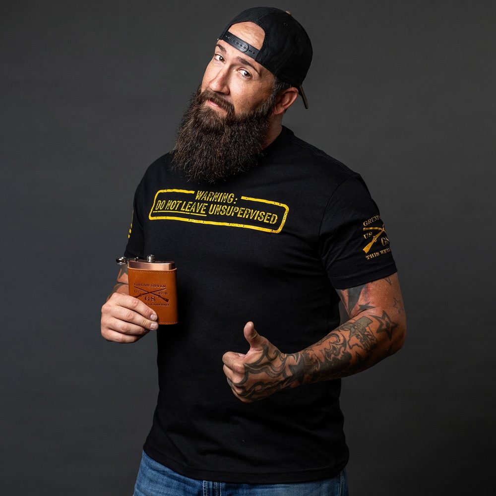 Funny Needs Supervision T-Shirt for Adults - Black Cotton Tee for Casual Wear, Gifts & Humorous Outfits