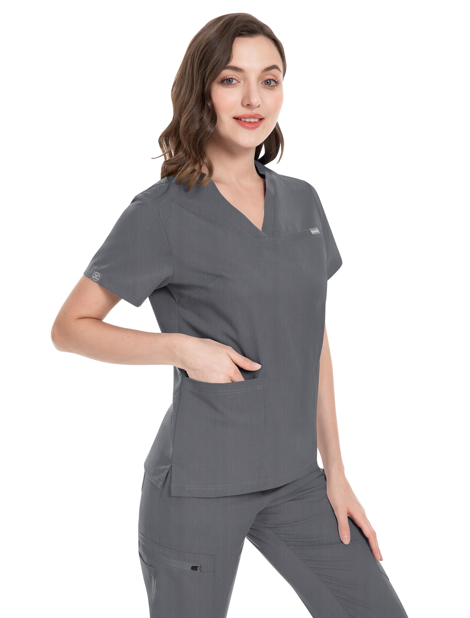 Niaahinn Women's Classic Scrub Set - Comfortable Medical Workwear Top & Yoga Jogger Pants for Nurses, Doctors & Healthcare Professionals | Perfect for Hospital Shifts, Clinics & Yoga Sessions