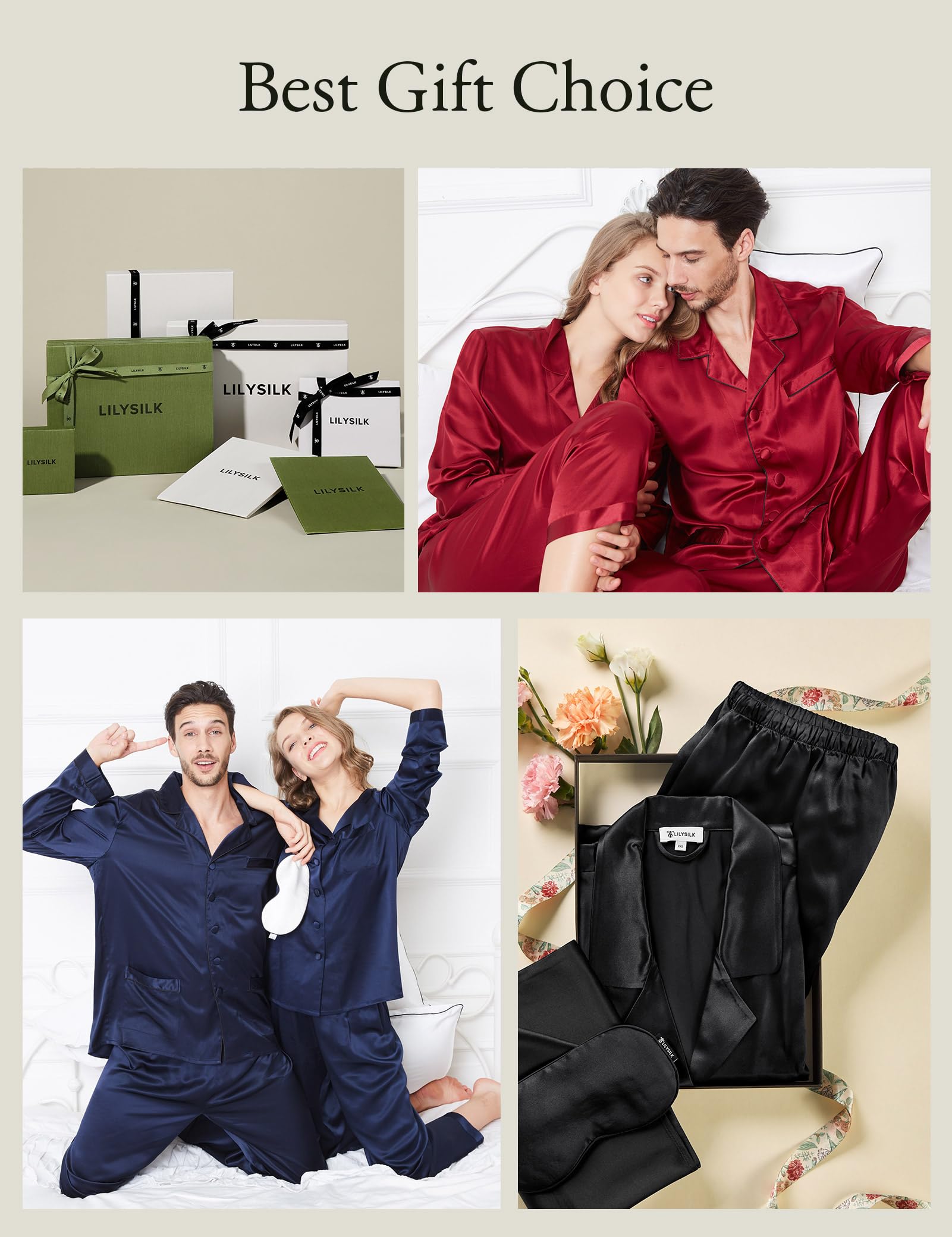 Luxury 100% Mulberry Silk Pajamas for Women - 22 Momme Pure Long Sleeve Full Length Nightgown | Soft Sleepwear for Comfortable Nights & Elegant Lounging