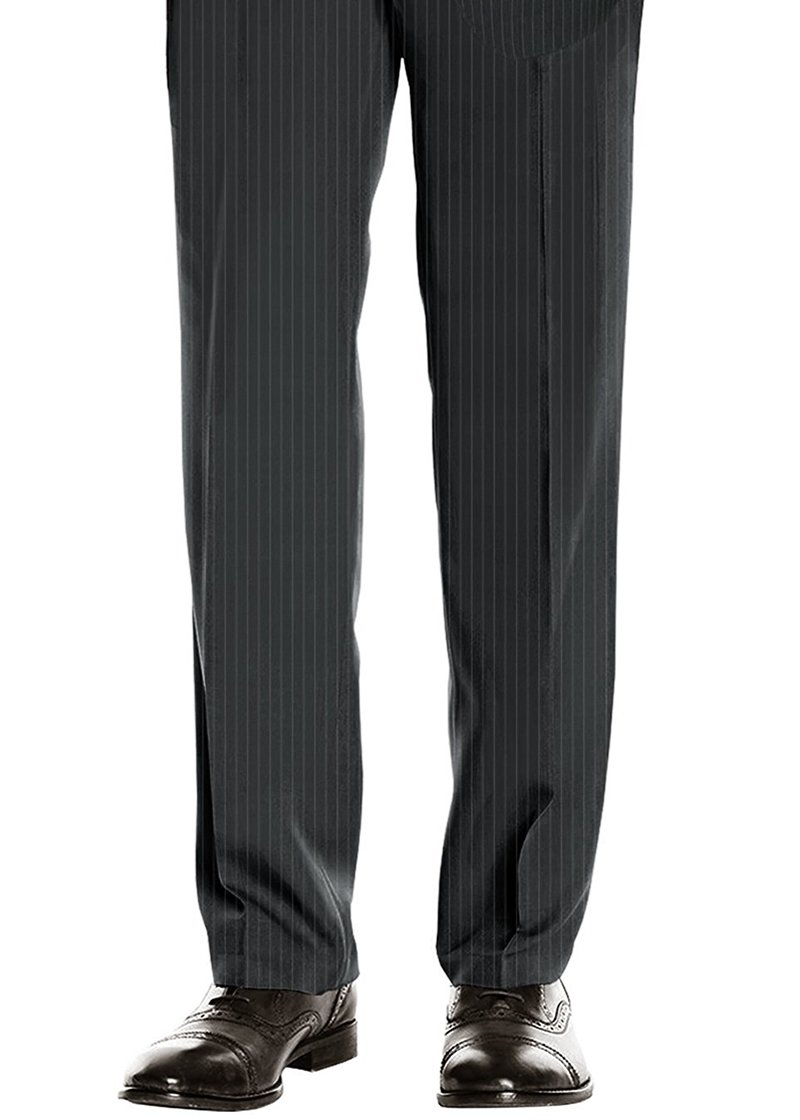 Salvatore Exte Men's Slim Fit Two-Button Suit Set - Striped Jacket & Flat Front Pants for Business, Wedding & Formal Events | Premium 2-Piece Suit for Office Wear & Special Occasions