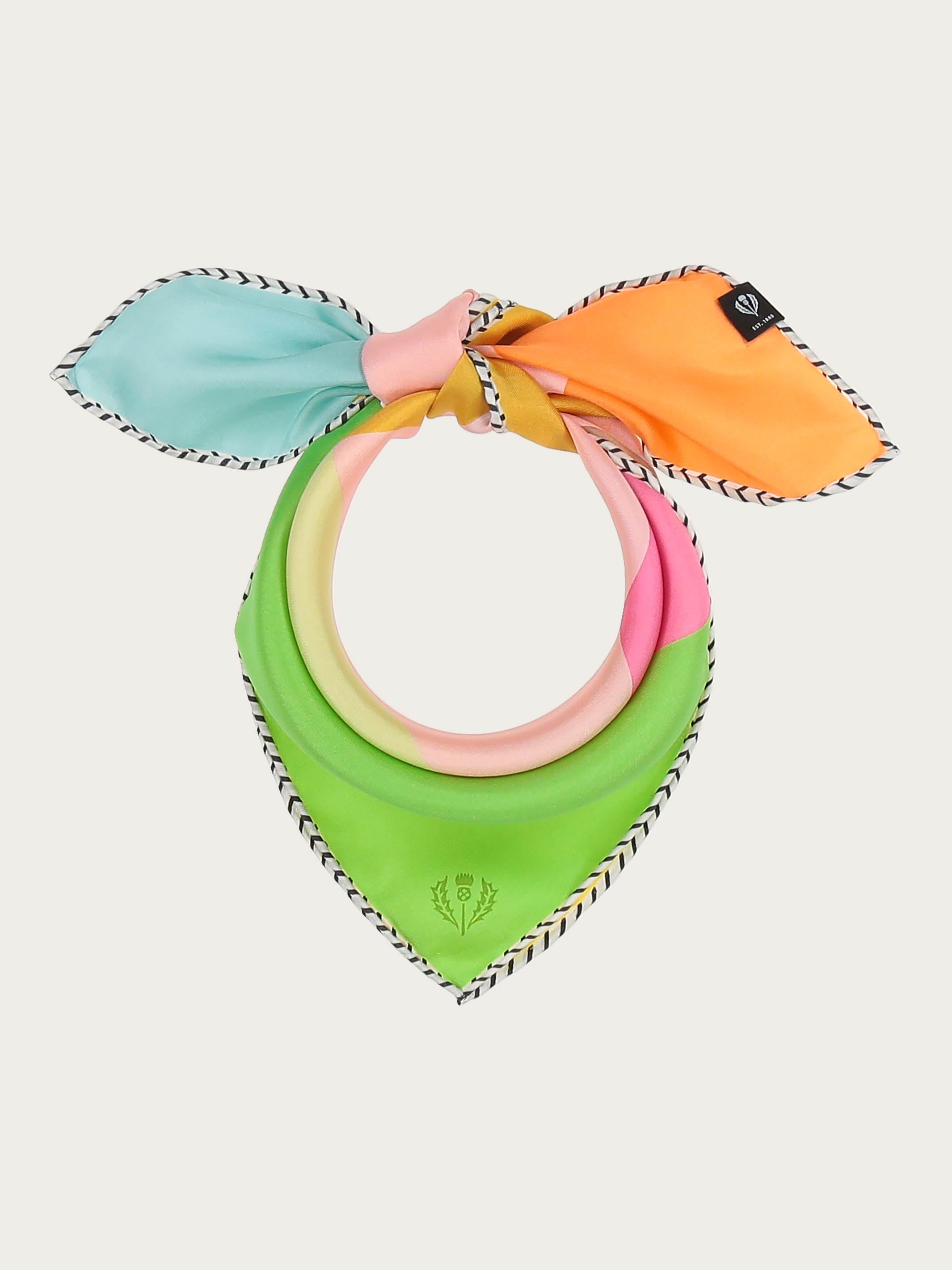 Abstract Pick Stitch Silk Scarf for Women - Elegant Fashion Accessory for Office, Party & Special Occasions