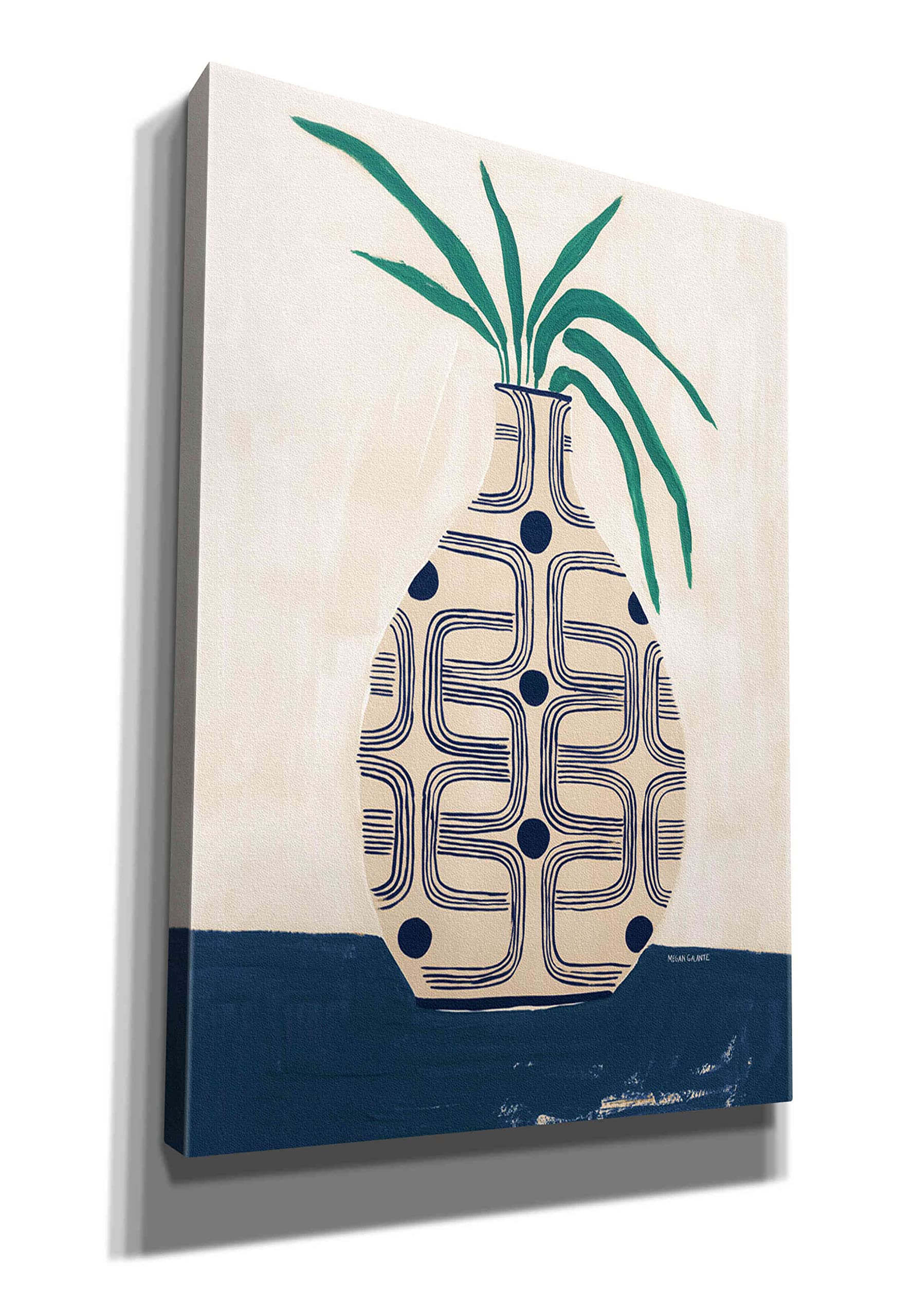 Beverly Vase by Megan Galante - Premium Giclee Canvas Wall Art Print 18x26 Inches - Modern Home Decor for Living Room, Bedroom & Office