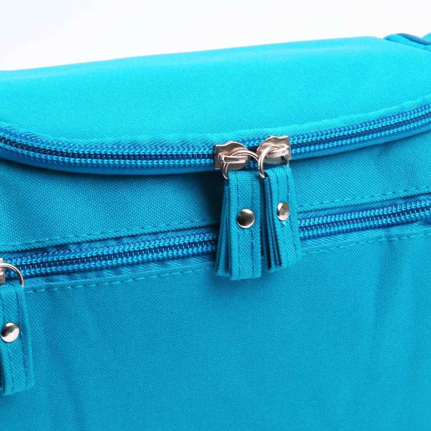 PARATPAR MALL Large Travel Makeup Bag with Hook - Waterproof Cosmetic Organizer Pouch for Women, Multi-Purpose Grooming Kit (16x25x14cm) - Perfect for Travel, Gym, Home & Office Organization