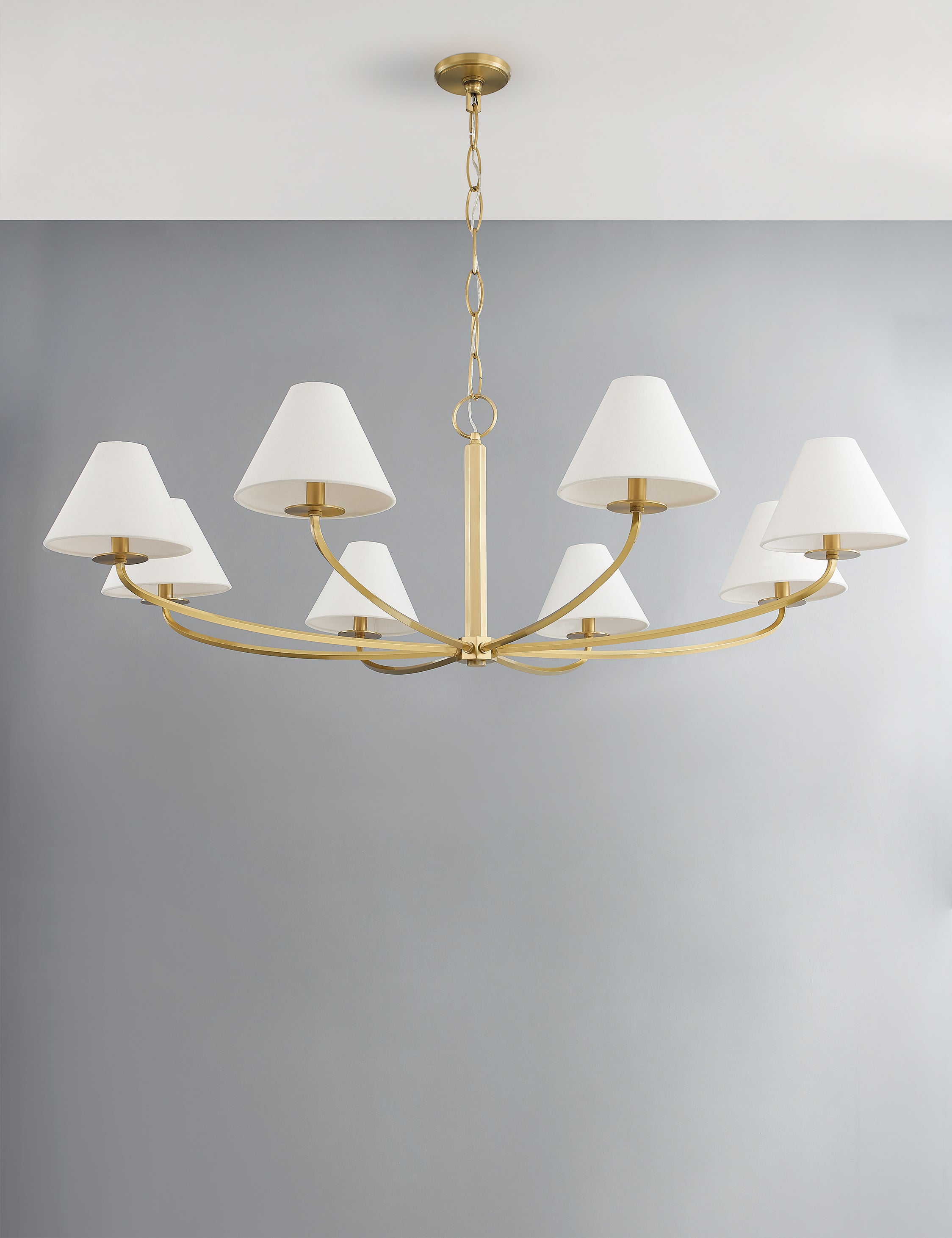 Elegant Cormac Chandelier - Modern Crystal Ceiling Light Fixture for Dining Room, Living Room & Bedroom | Perfect for Home Decor & Interior Design