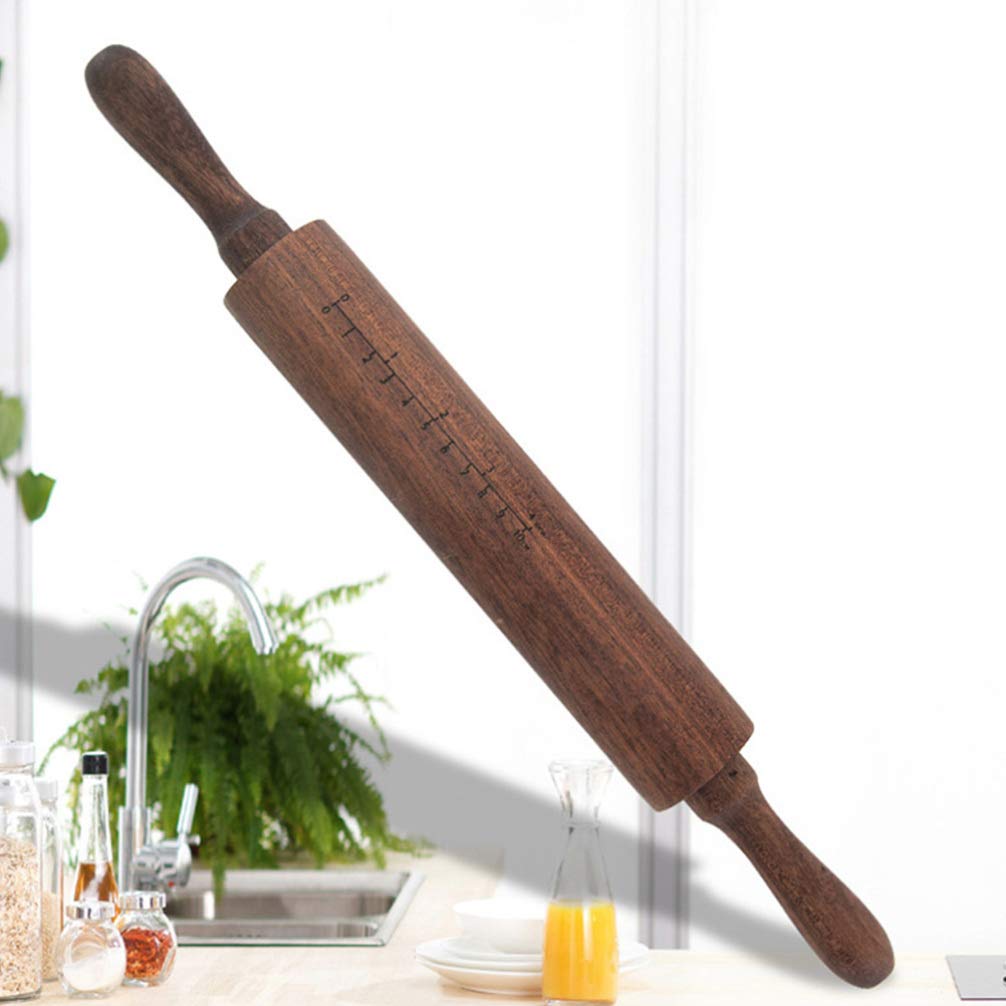 1pc Non-Stick Wooden Rolling Pin - Dough Roller for Baking, Pastry, Dumplings & Cookies - Perfect for Homemade Pies, Pizza Dough & Craft Projects