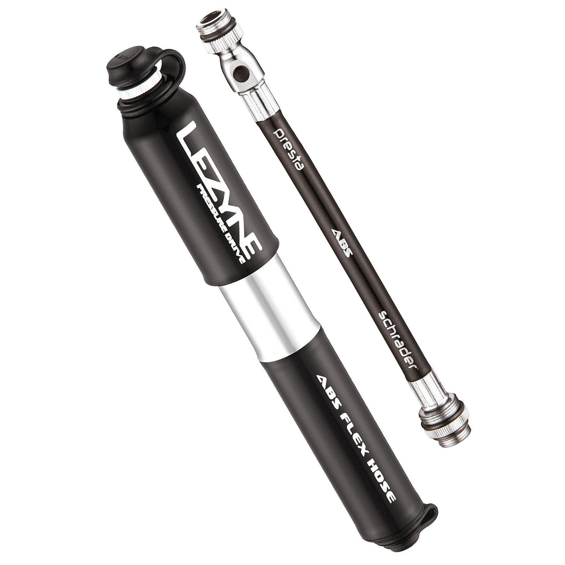 Lezyne Pressure Drive HP Compact Bike Pump - High Pressure Hand Pump for Road & Mountain Bikes - Perfect for On-the-Go Tire Inflation During Cycling Adventures