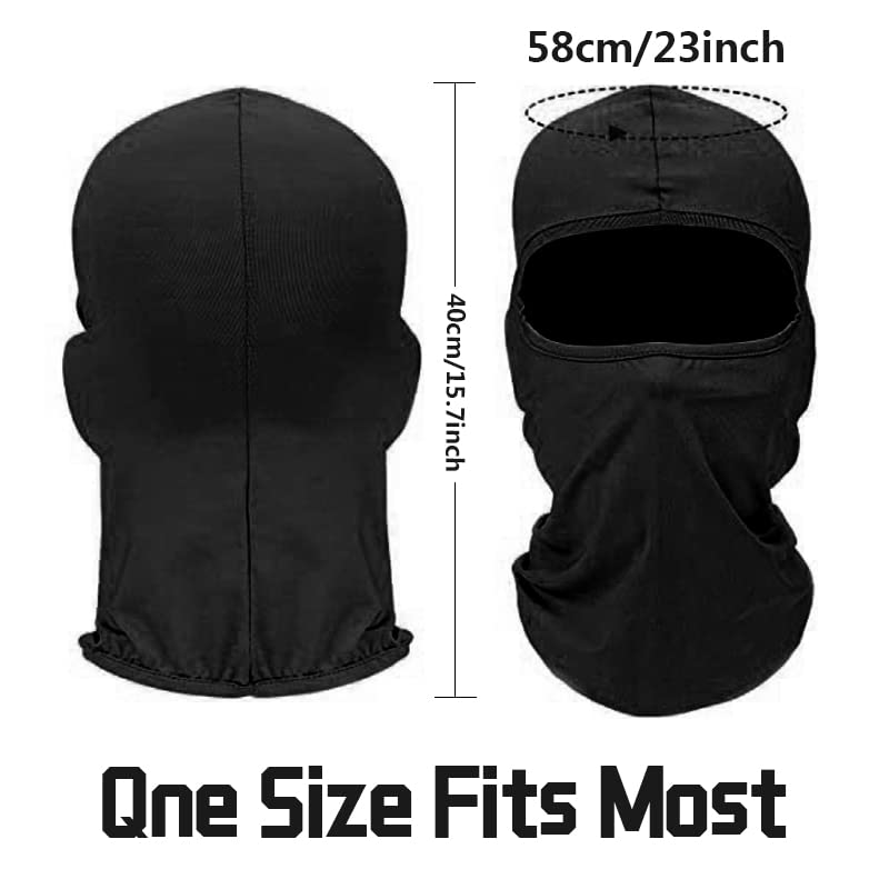 4 Pack Tactical Balaclava Face Mask - Full Face Cover for Ski, Motorcycle, Running & Winter Sports - Breathable Neck Gaiter for Outdoor Activities & Cold Weather Protection