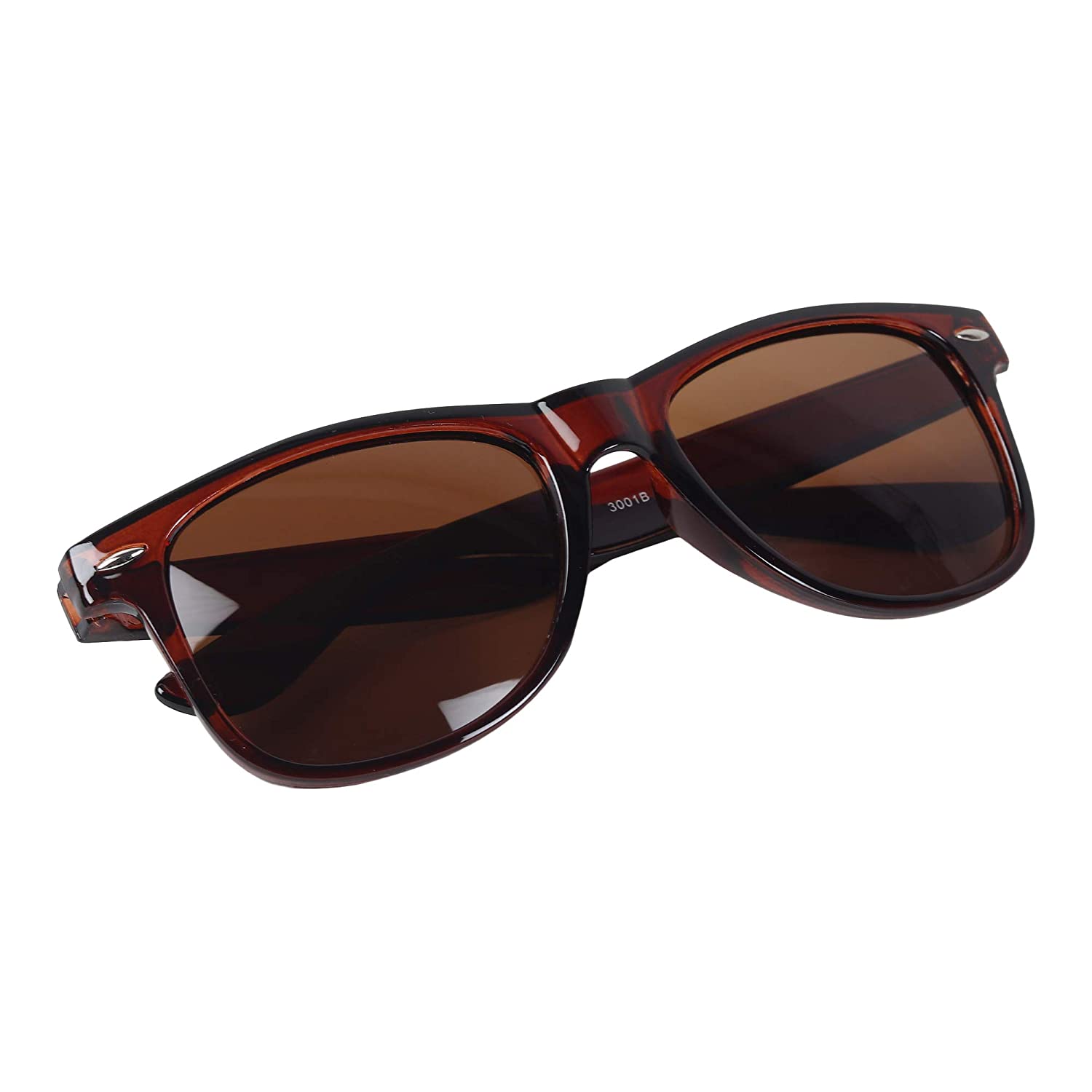 2 Pack Black & Brown Rectangle Sunglasses for Men - UV Protection, Polarized, Stylish & Comfortable for Driving, Outdoor Activities & Fashion