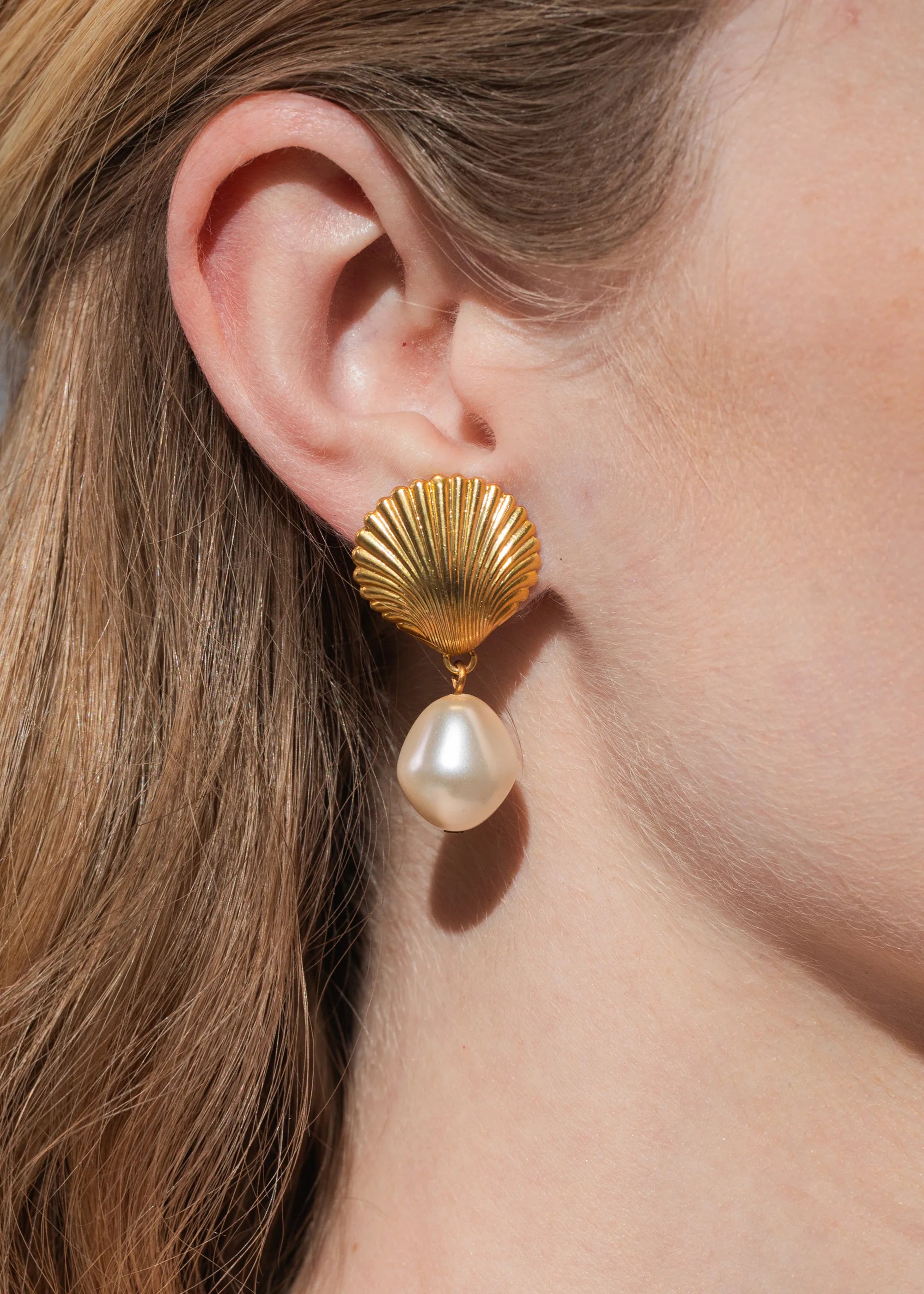 Alana Pearl Gold Earrings for Women - Elegant Dangle Drop Earrings for Party, Wedding & Everyday Wear