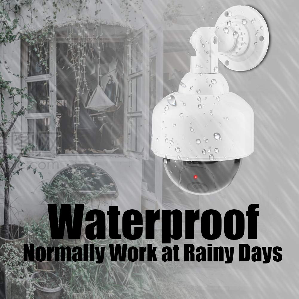 Fake Security Camera - Realistic Dummy Surveillance Camera for Indoor & Outdoor Use - Deter Burglars for Home, Office & Business Protection