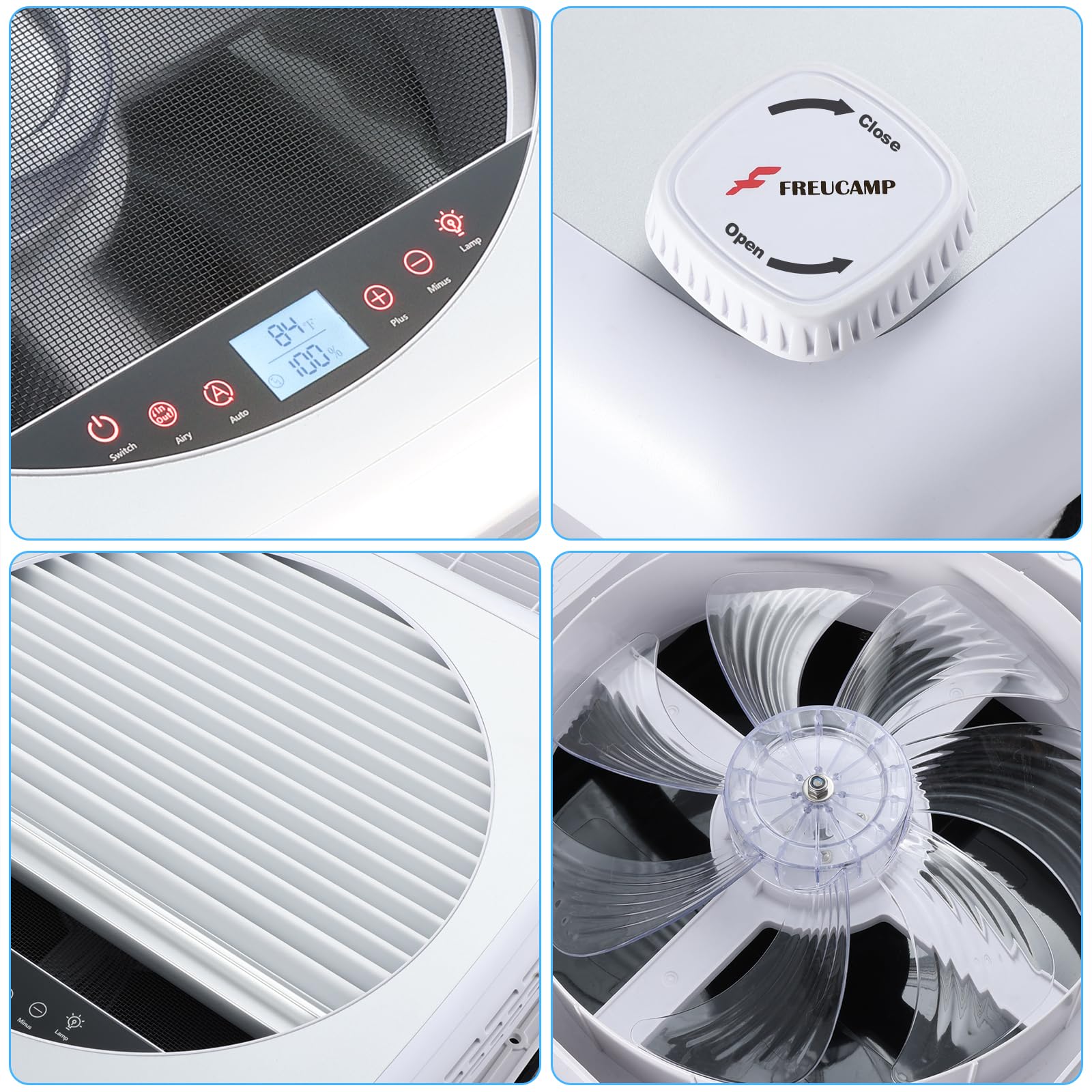 12V RV Ceiling Vent Fan 14