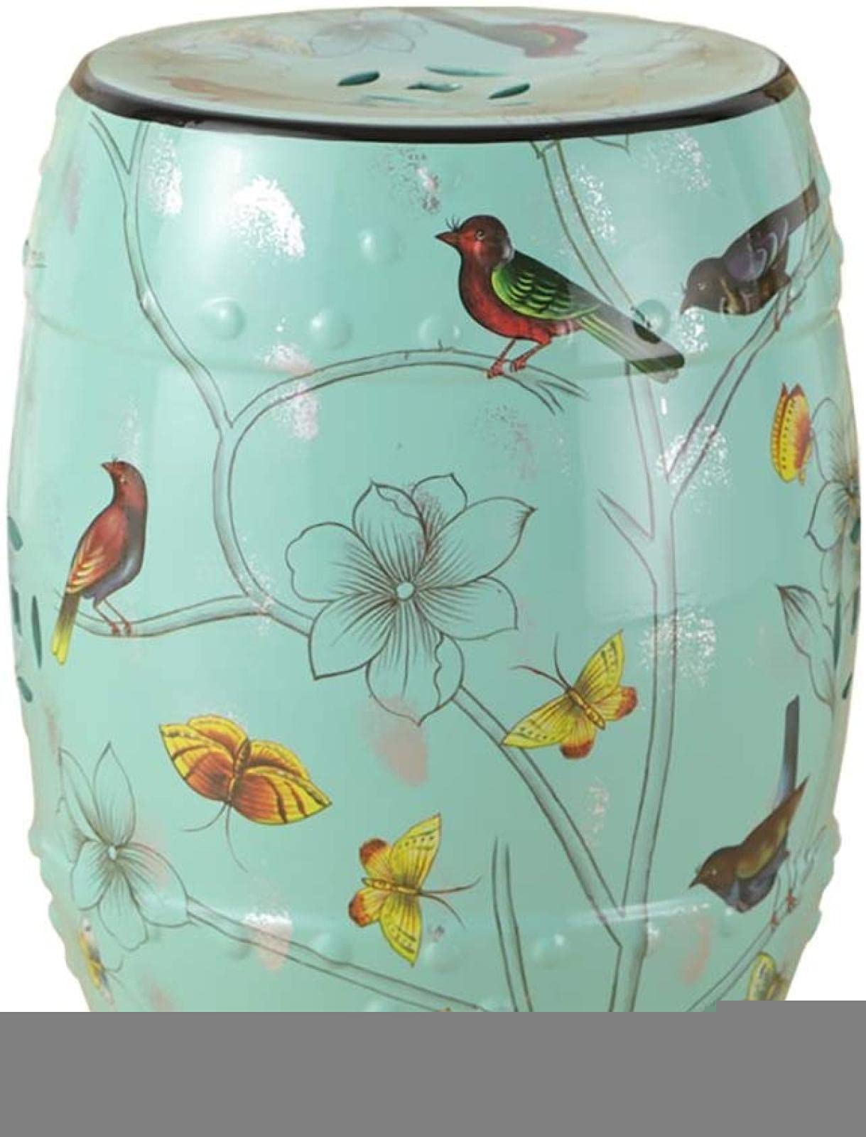Ceramic Garden Stool & Heavy Duty Shoe Bench - 15