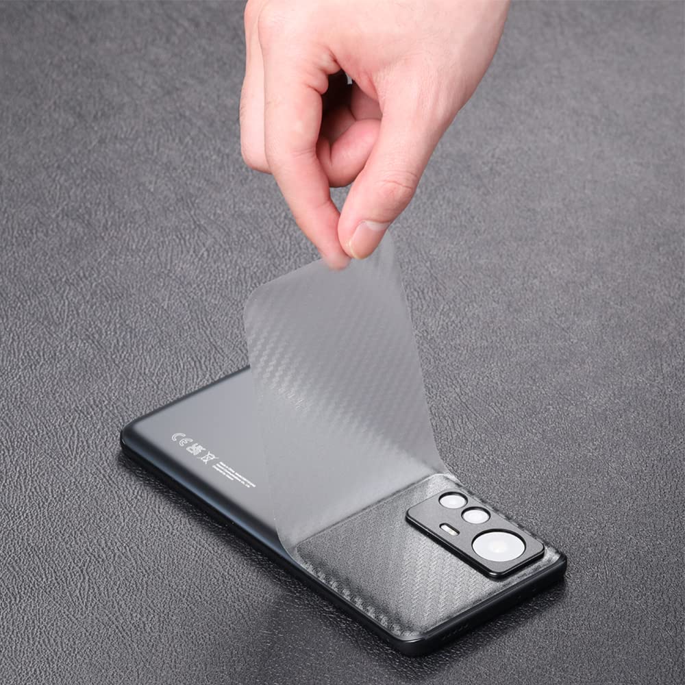2 Pack Tempered Glass Screen Protector for Xiaomi 12T 5G 6.67 Inch with 9H Hardness | Includes Camera Lens Protector & Carbon Fiber Back Film | Anti-Scratch Protection | Perfect for Daily Use, Gaming & Outdoor Activities