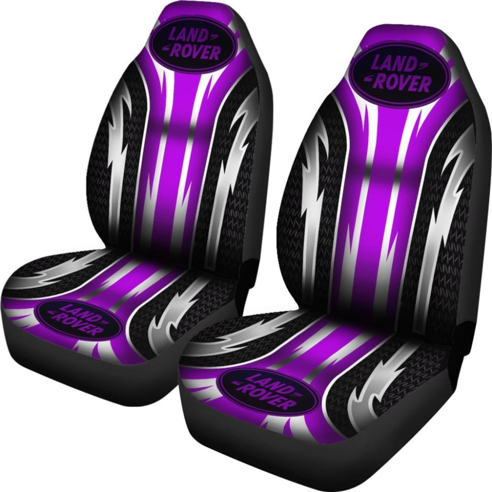 Premium 2-Piece Front Seat Covers for Land Rover - Durable Purple Car Seat Protectors (Model 144627) | Perfect for Off-Roading, Daily Commutes & Pet Protection